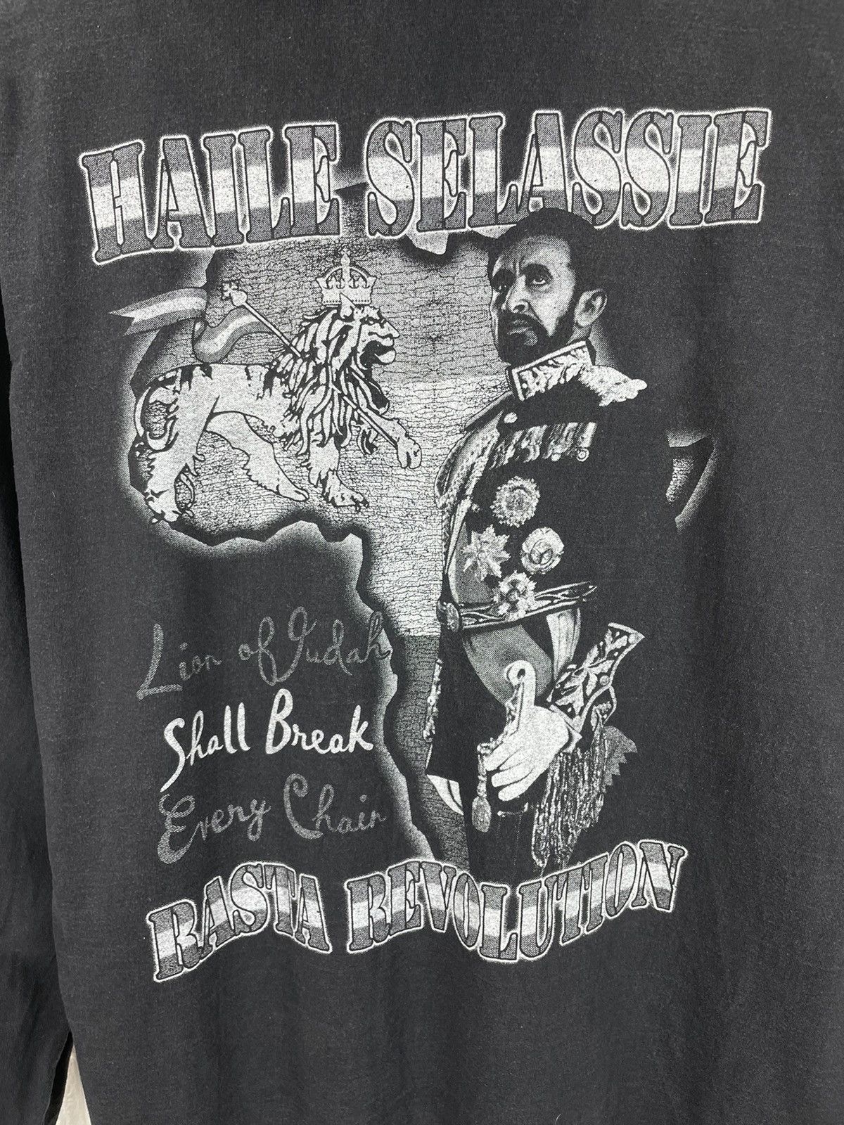 Vintage Haile Selassie Rasta Revolution Rap Longsleeve