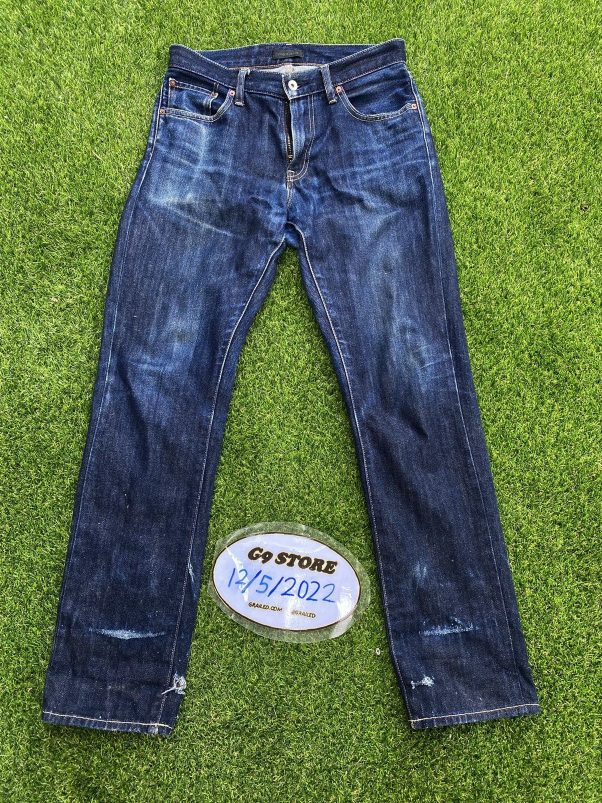 Japanese Brand SHOOT 🔥 Vintage Distressed Selvedge Denim Jeans By Uniqlo Size US 30 / EU 46 - 1 Thumbnail
