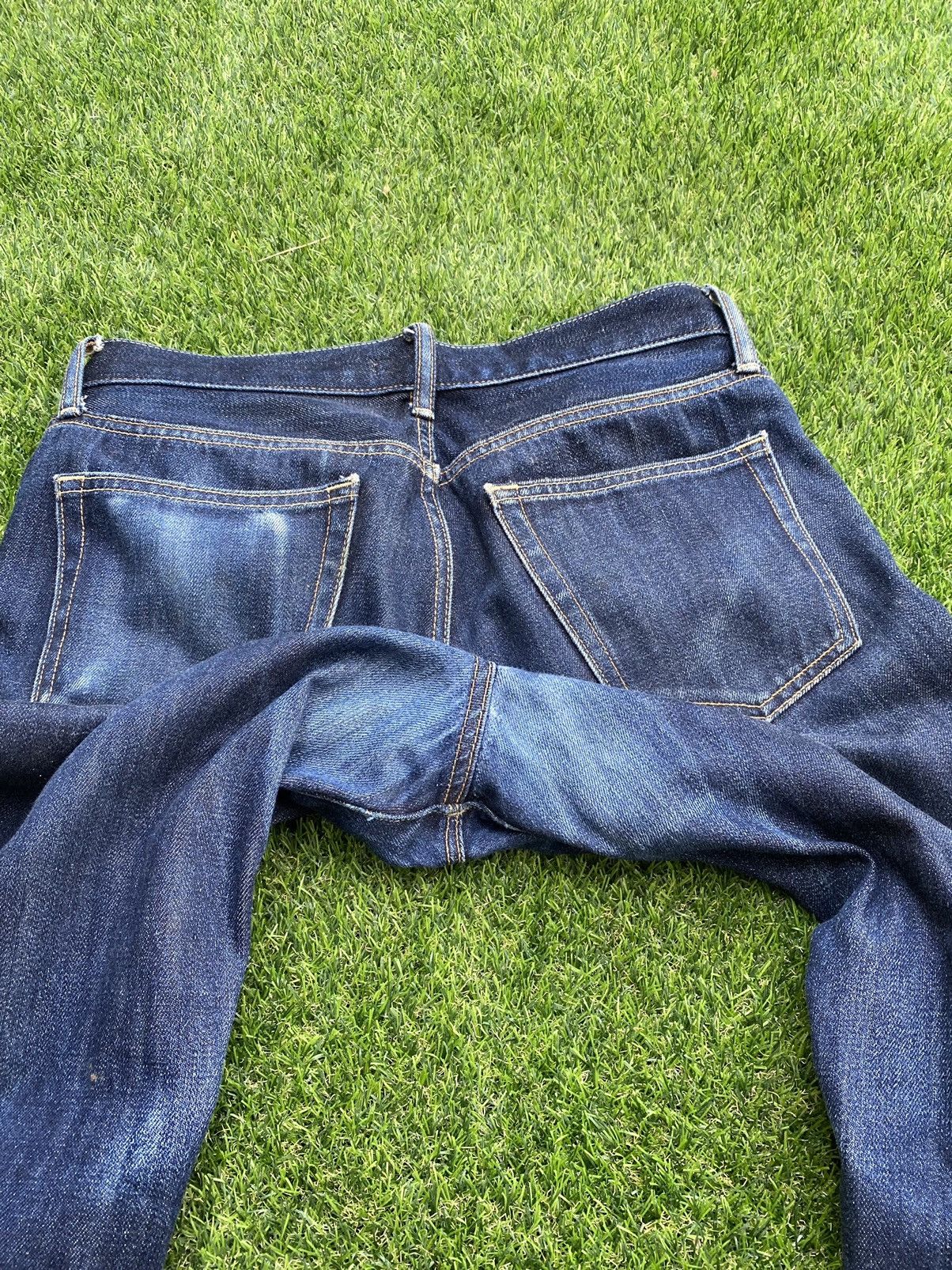 Japanese Brand SHOOT 🔥 Vintage Distressed Selvedge Denim Jeans By Uniqlo Size US 30 / EU 46 - 13 Thumbnail