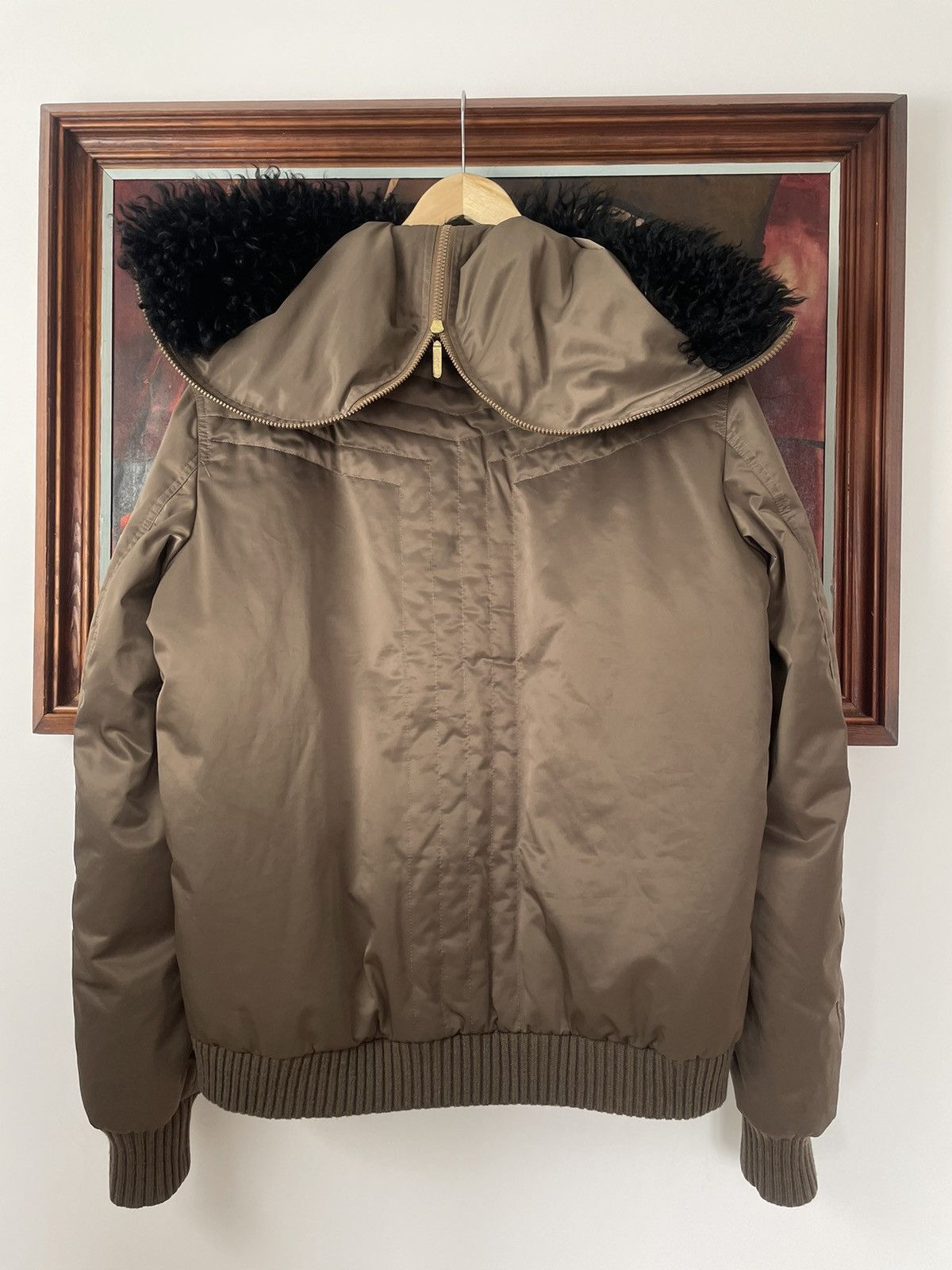 Versace Versace Hooded Olive Bomber Jacket Rare Luxury Designer Hype Size US L / EU 52-54 / 3 - 4 Thumbnail