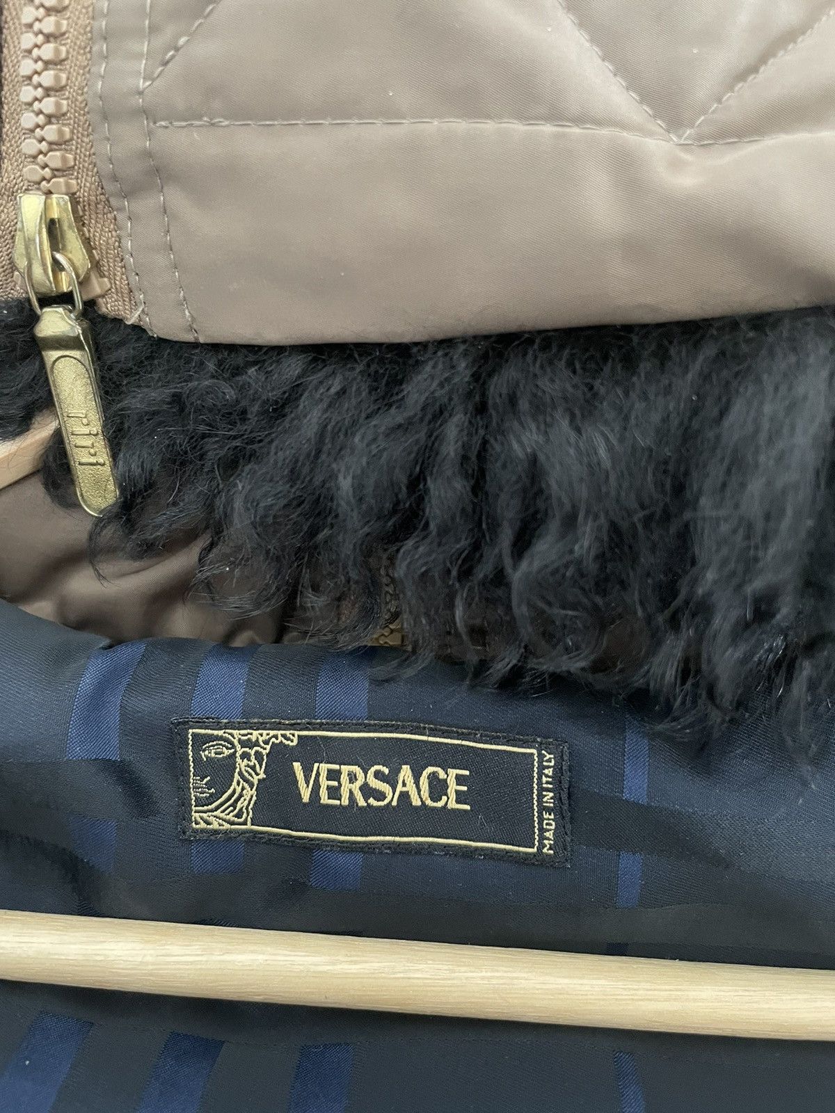 Versace Versace Hooded Olive Bomber Jacket Rare Luxury Designer Hype Size US L / EU 52-54 / 3 - 9 Thumbnail