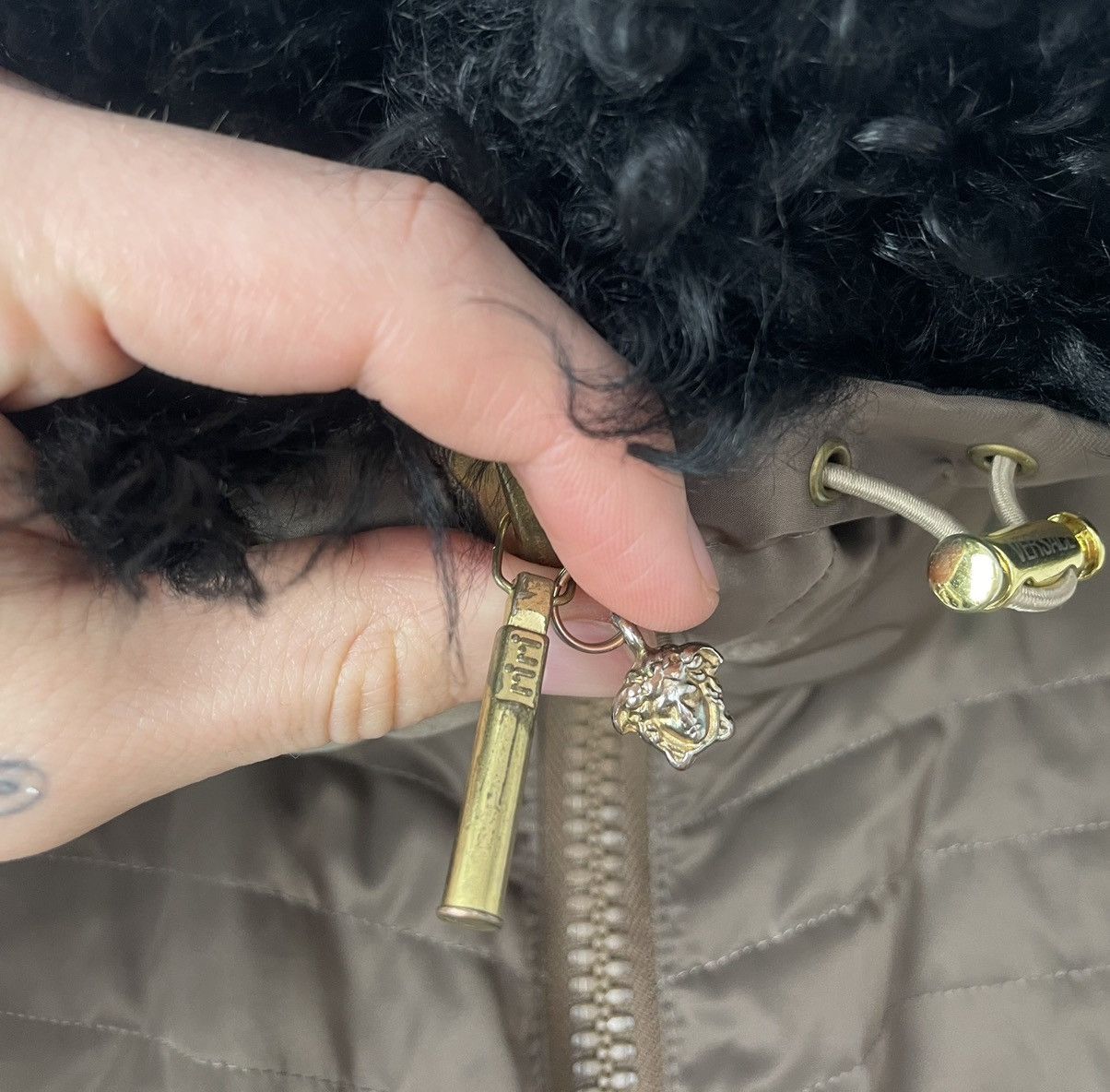 Versace Versace Hooded Olive Bomber Jacket Rare Luxury Designer Hype Size US L / EU 52-54 / 3 - 6 Thumbnail