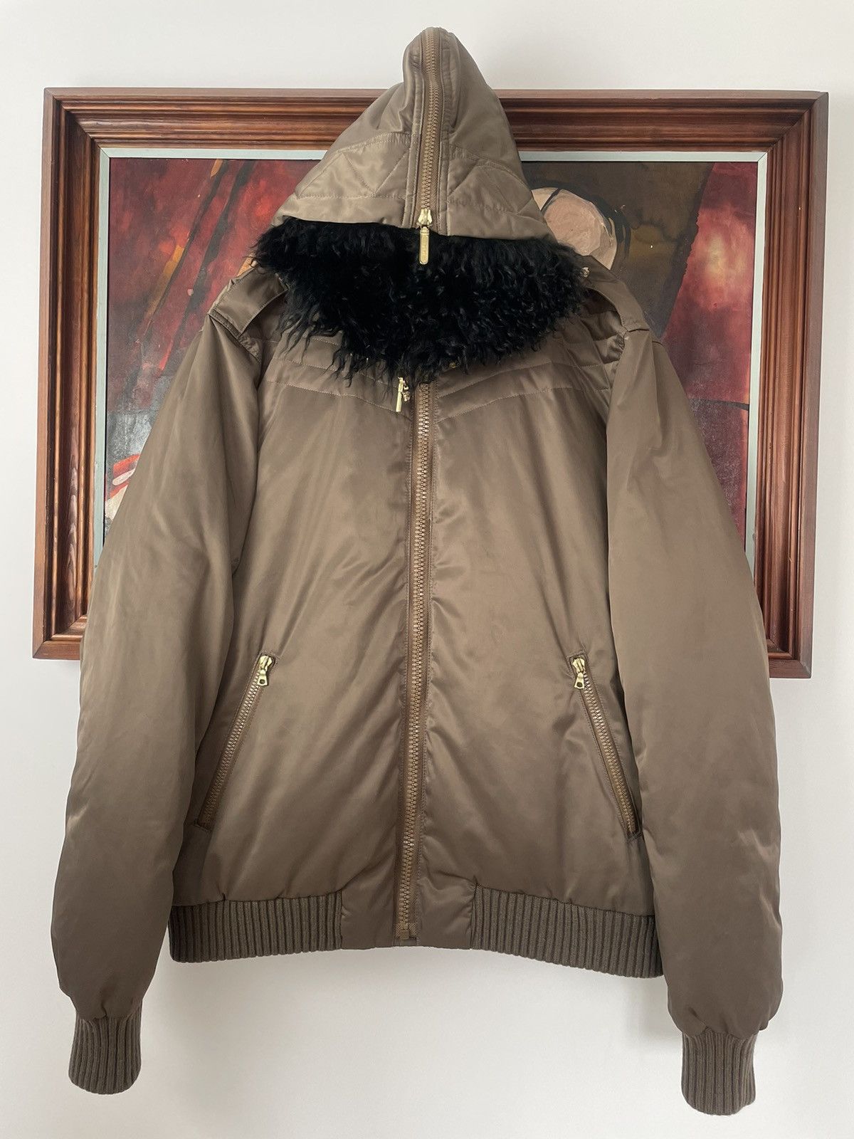Versace Versace Hooded Olive Bomber Jacket Rare Luxury Designer Hype Size US L / EU 52-54 / 3 - 2 Thumbnail