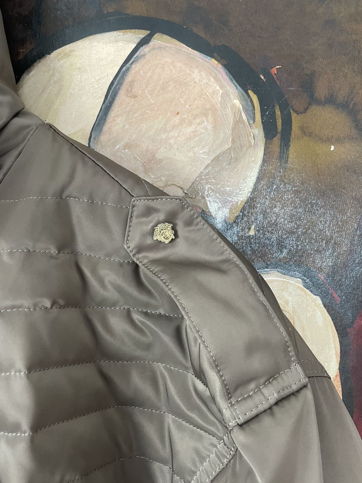 Versace Versace Hooded Olive Bomber Jacket Rare Luxury Designer Hype Size US L / EU 52-54 / 3 - 8 Thumbnail
