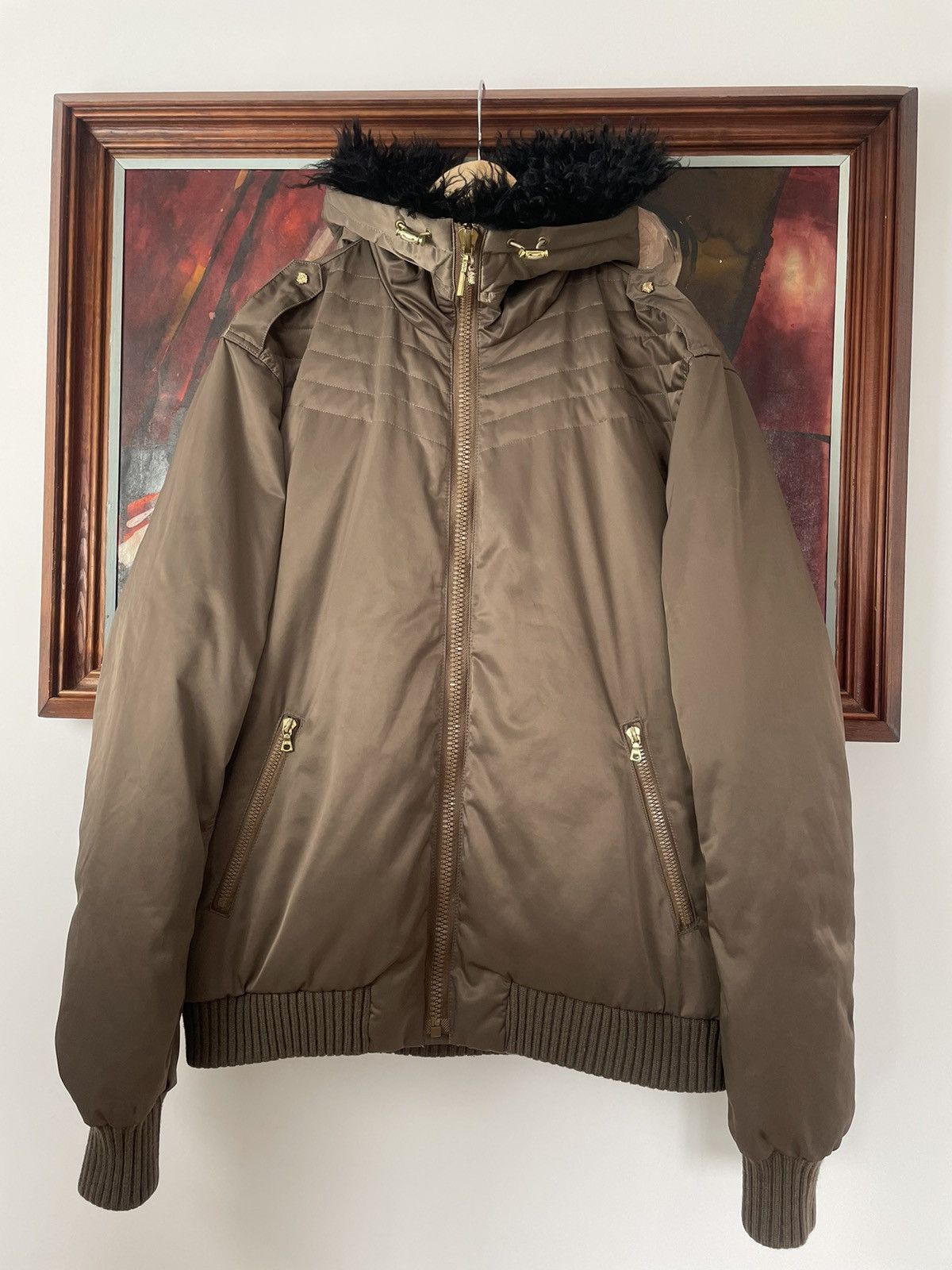 Versace Versace Hooded Olive Bomber Jacket Rare Luxury Designer Hype Size US L / EU 52-54 / 3 - 1 Thumbnail