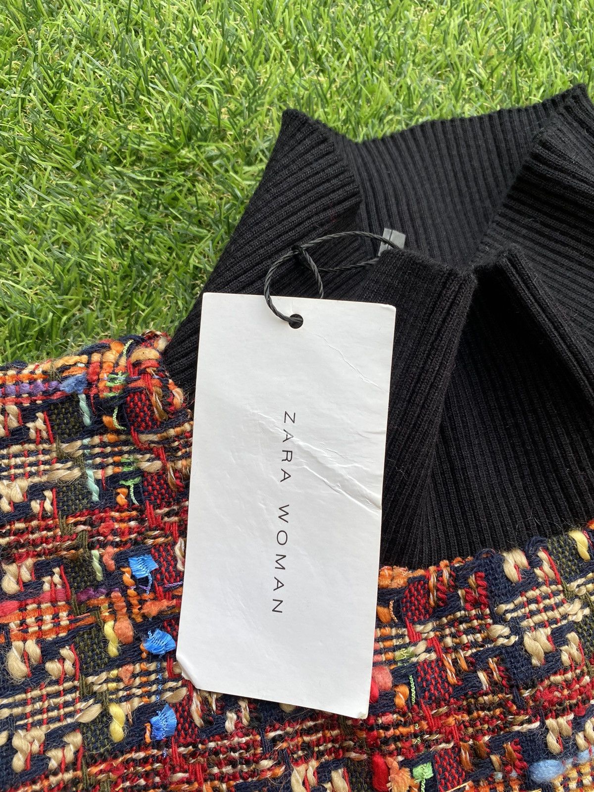Zara SHOOT 🔥 Cropped Cable Knit Sweater Multicolor By Zara Women Size ONE SIZE - 6 Thumbnail