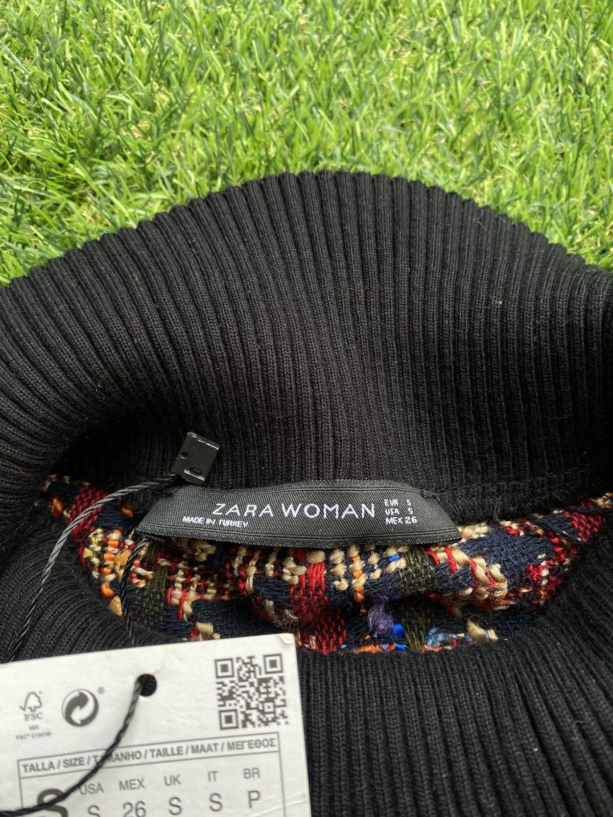 Zara SHOOT 🔥 Cropped Cable Knit Sweater Multicolor By Zara Women Size ONE SIZE - 7 Thumbnail