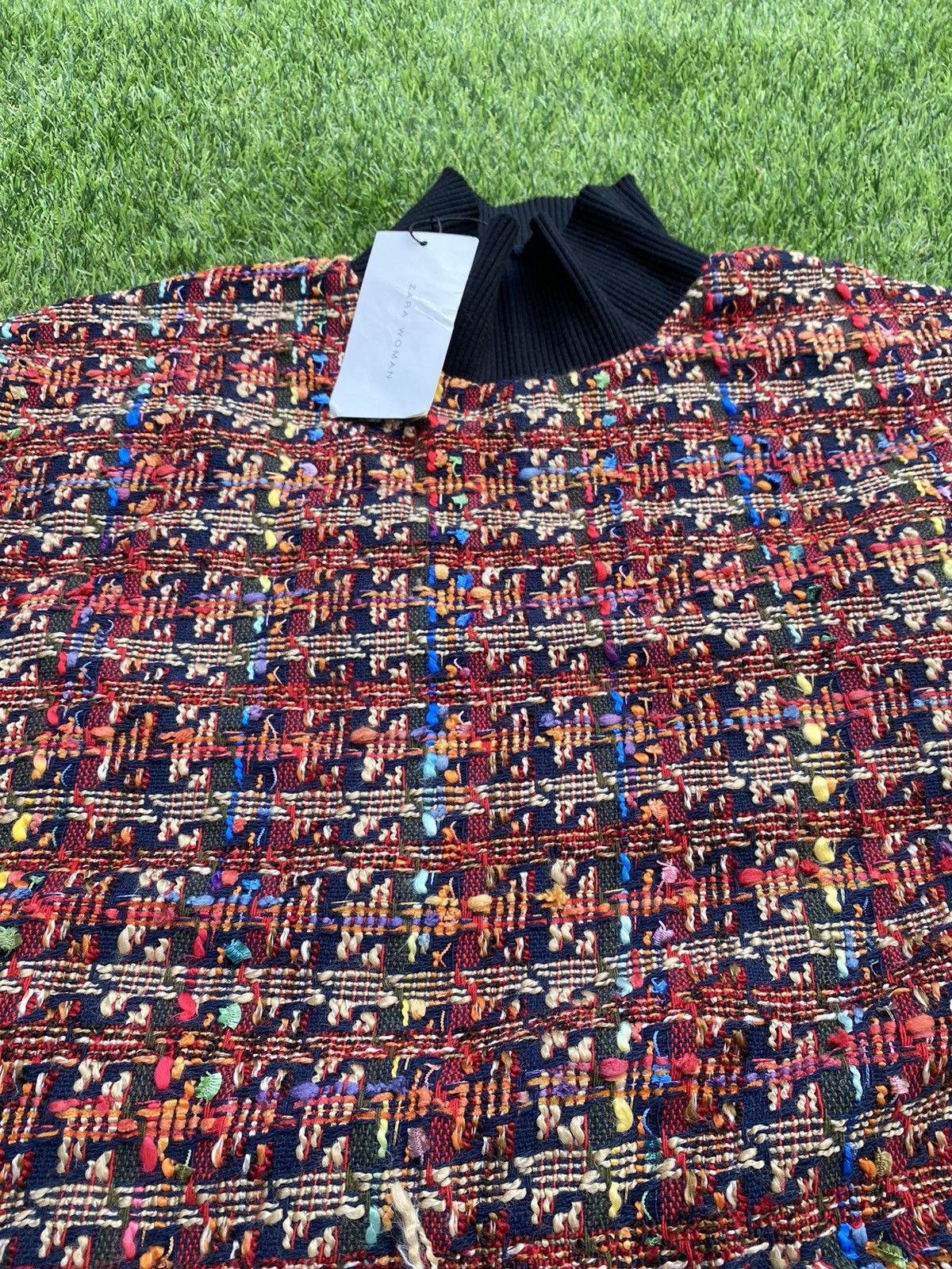 Zara SHOOT 🔥 Cropped Cable Knit Sweater Multicolor By Zara Women Size ONE SIZE - 8 Thumbnail