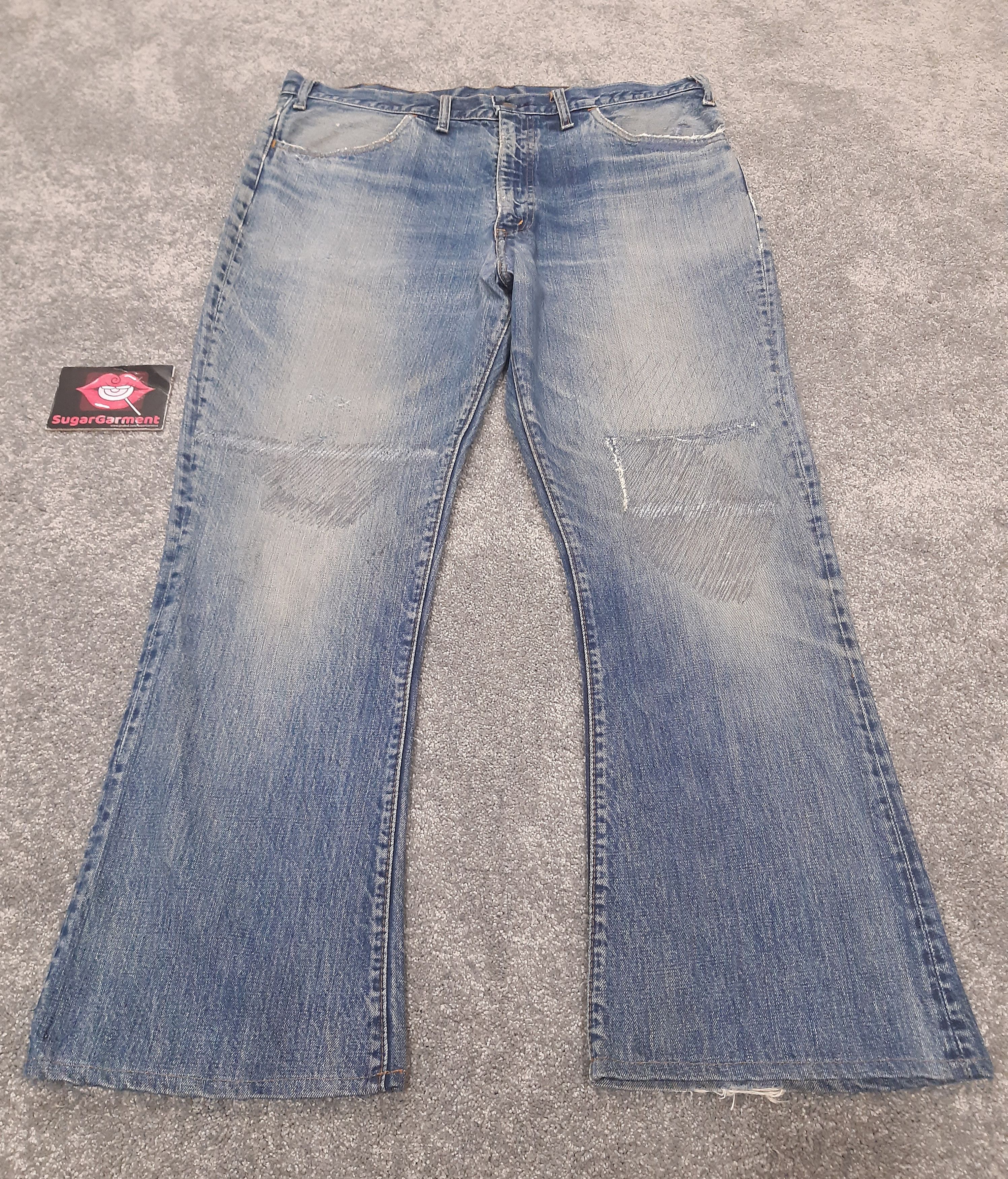 Levi's Levis 646 Bell Bottom Flare Jeans B.E Orange Tab Talon #4 Size US 37 - 1 Thumbnail