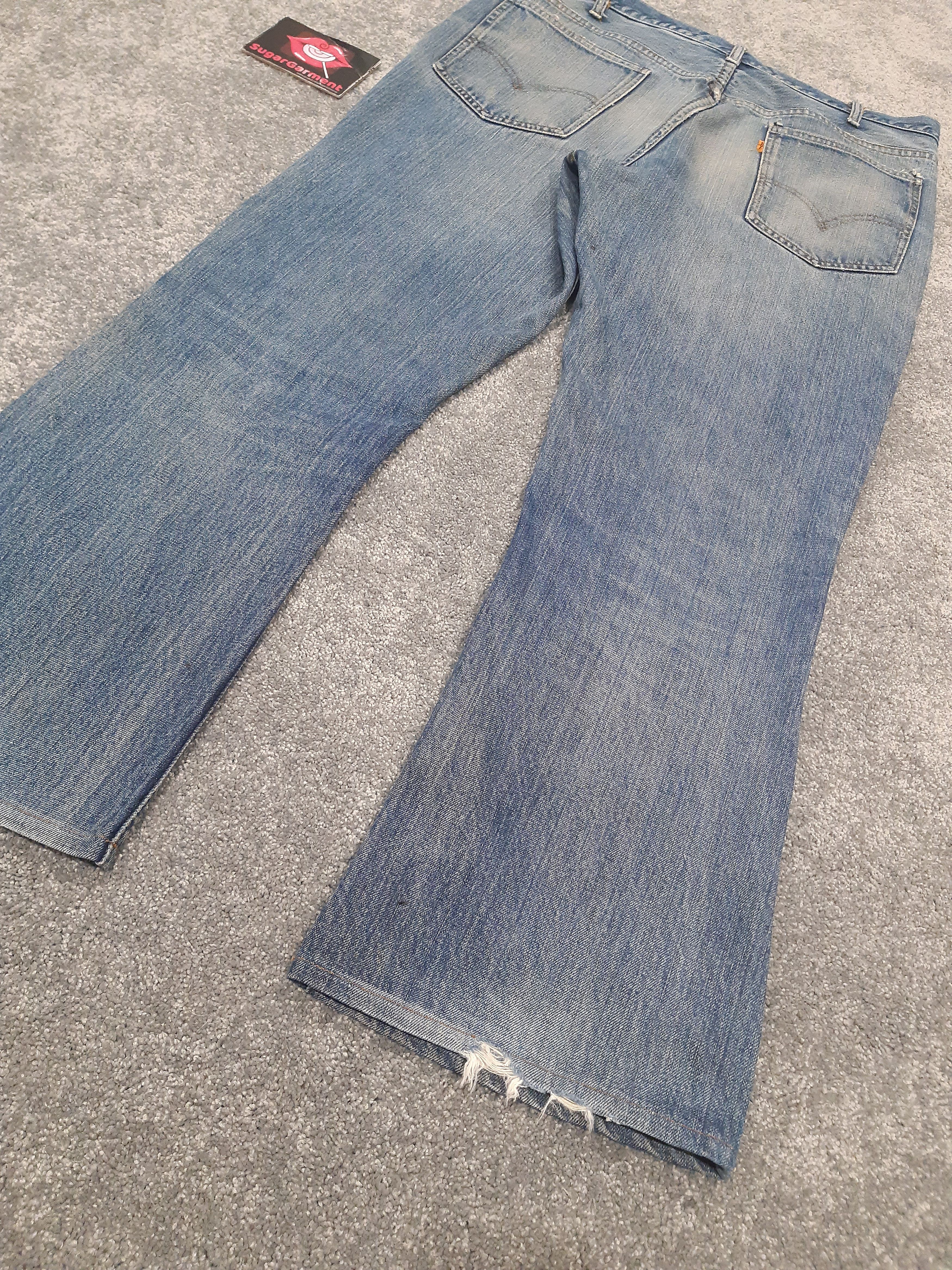 Levi's Levis 646 Bell Bottom Flare Jeans B.E Orange Tab Talon #4 Size US 37 - 16 Thumbnail
