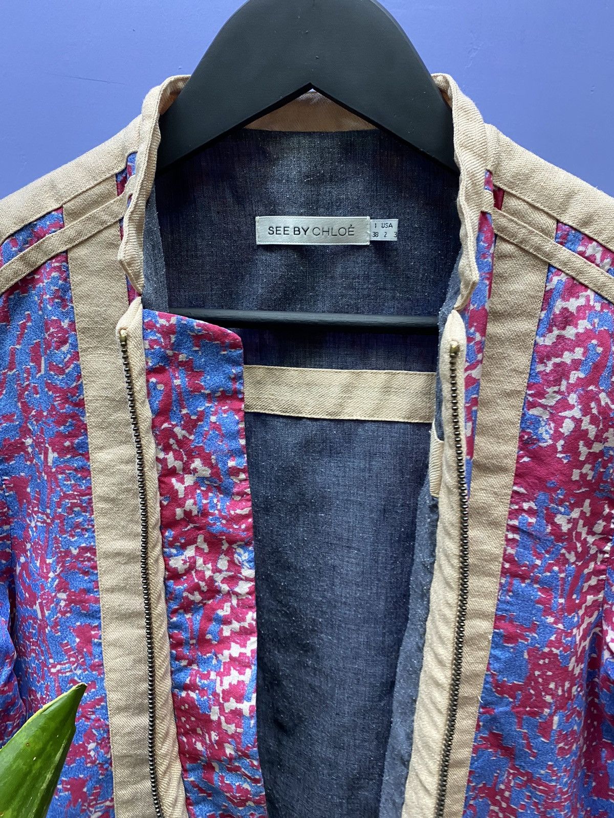See by Chloe See by Chloe Women Light Jacket Silk Luxury Floral print Size XS / US 0-2 / IT 36-38 - 14 Thumbnail