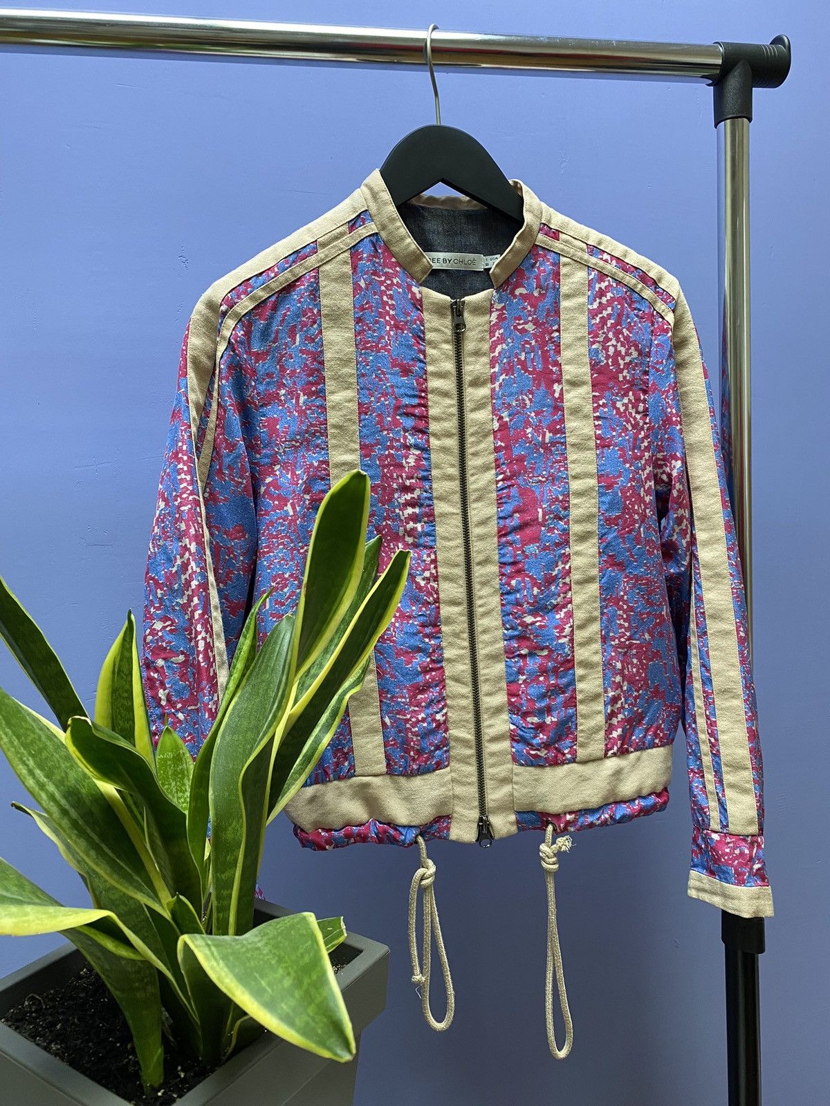 See by Chloe See by Chloe Women Light Jacket Silk Luxury Floral print Size XS / US 0-2 / IT 36-38 - 3 Thumbnail