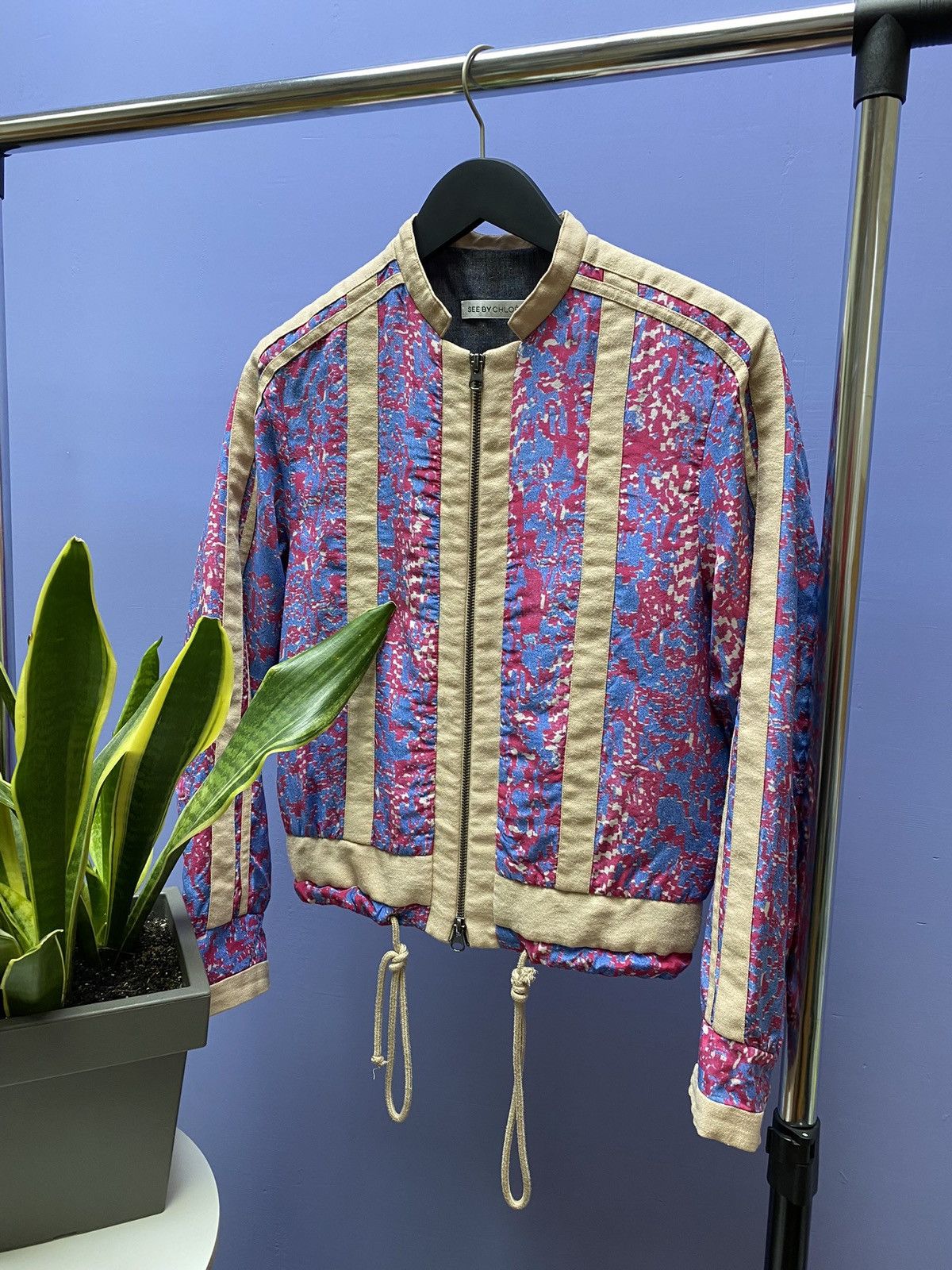 See by Chloe See by Chloe Women Light Jacket Silk Luxury Floral print Size XS / US 0-2 / IT 36-38 - 2 Thumbnail