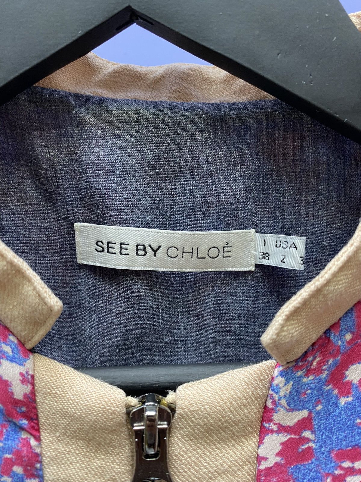 See by Chloe See by Chloe Women Light Jacket Silk Luxury Floral print Size XS / US 0-2 / IT 36-38 - 9 Thumbnail