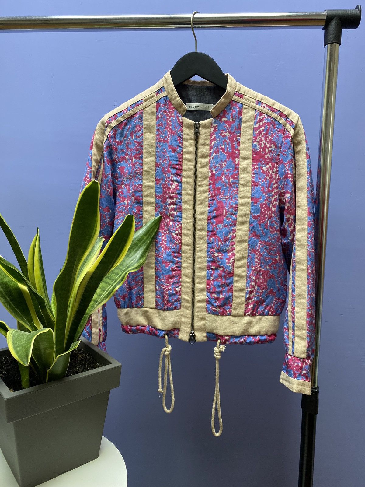 See by Chloe See by Chloe Women Light Jacket Silk Luxury Floral print Size XS / US 0-2 / IT 36-38 - 1 Thumbnail