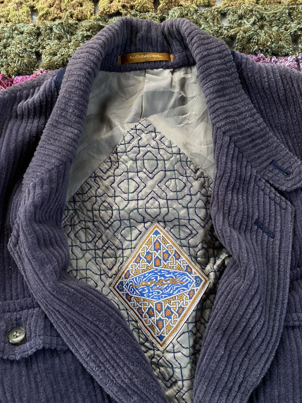 Lancel Vintage Lancel Corduroy Coats Blazer Size US L / EU 52-54 / 3 - 5 Thumbnail