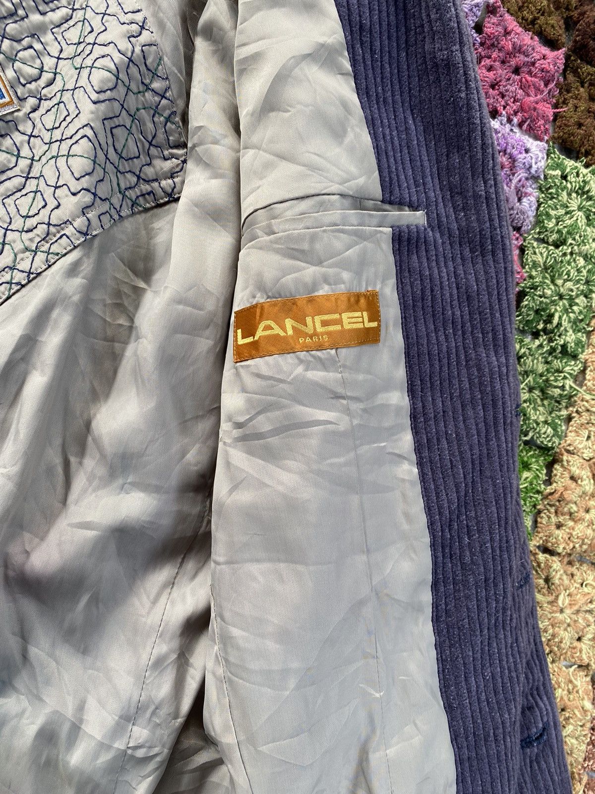 Lancel Vintage Lancel Corduroy Coats Blazer Size US L / EU 52-54 / 3 - 6 Thumbnail