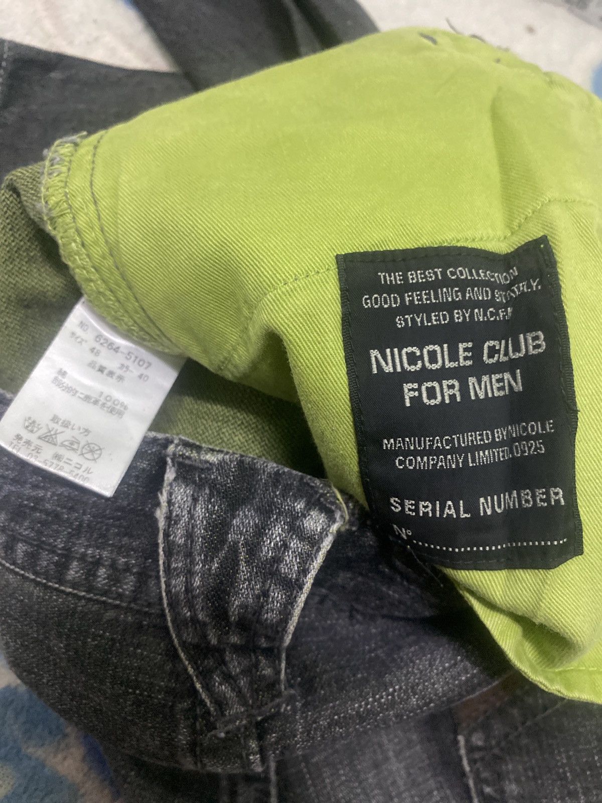 5351 POUR LES HOMMES FLARED NICOLE CLUB FOR MEN DISTRESSED WITH LEATHER DENIM Size US 32 / EU 48 - 17 Thumbnail