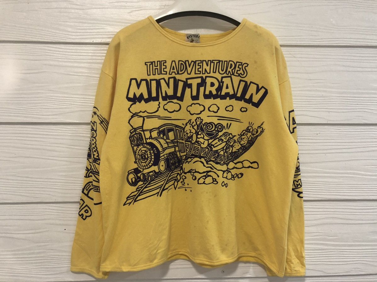 Hysteric Glamour × Vintage Rare Hysteric Glamour Advantures Minitrain tee Size M / US 6-8 / IT 42-44 - 1 Thumbnail
