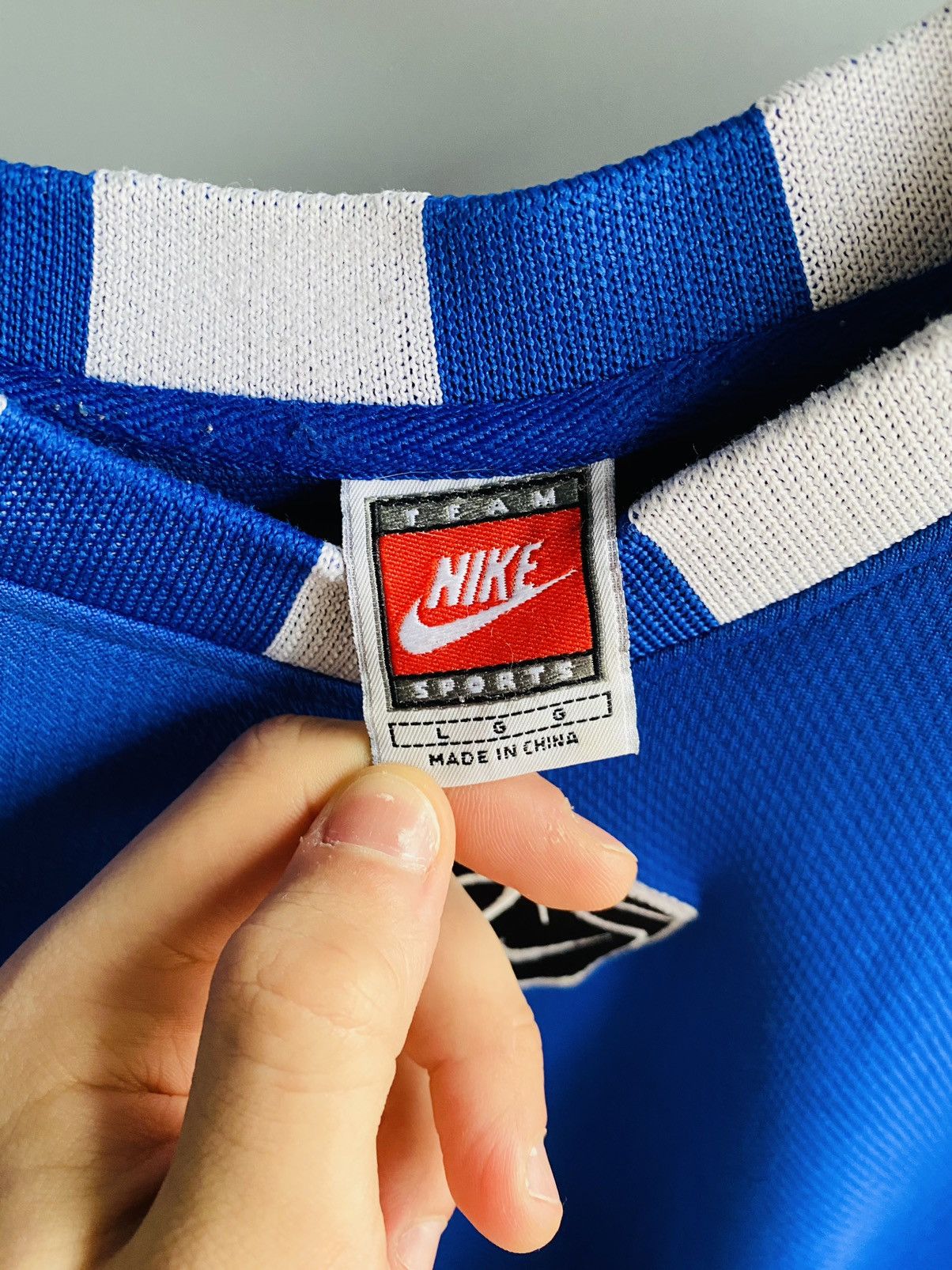 Nike × Vintage Vintage 90s Nike the “Swoosh Brand” Basketball jersey Size US L / EU 52-54 / 3 - 5 Thumbnail