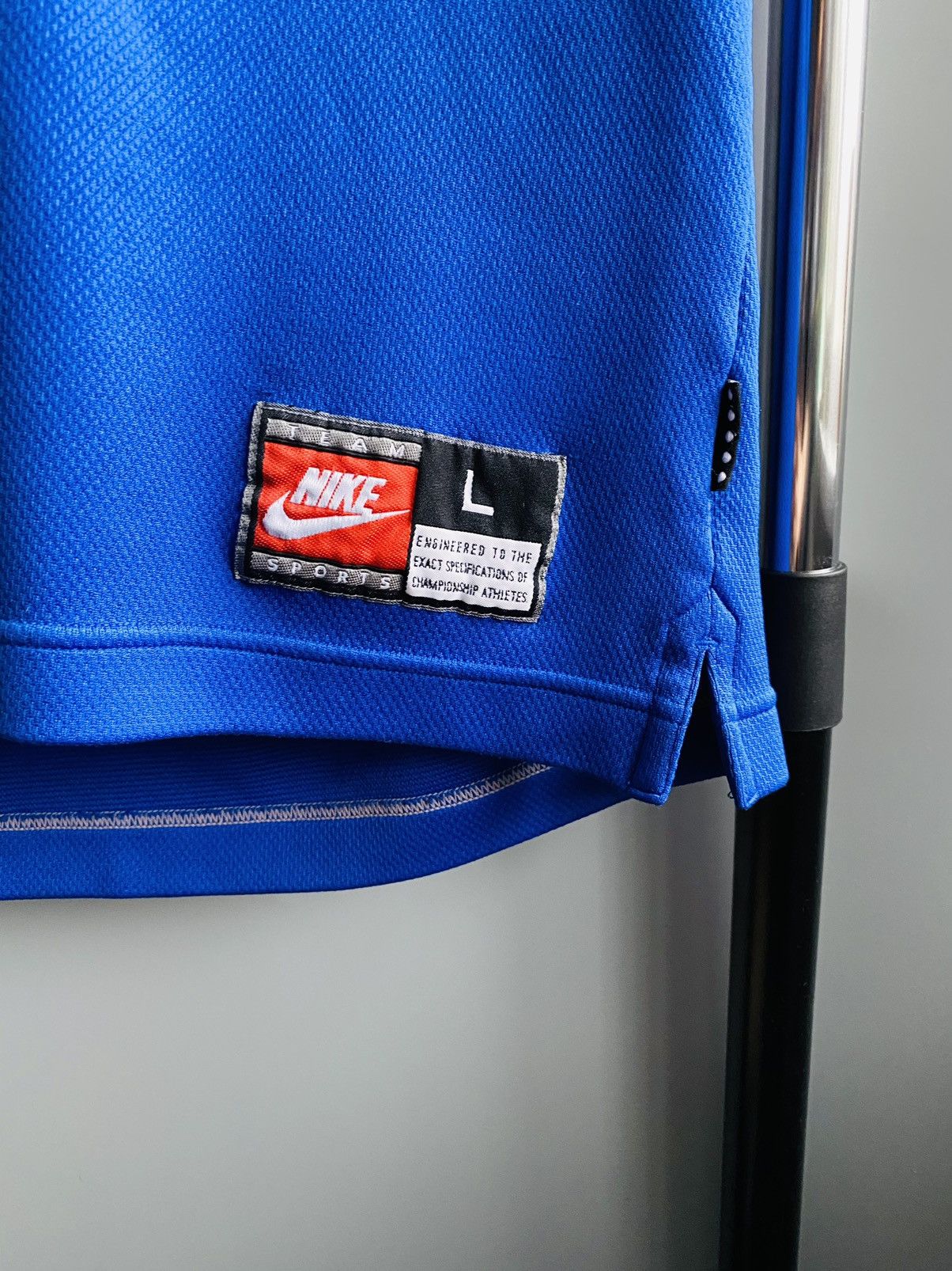 Nike × Vintage Vintage 90s Nike the “Swoosh Brand” Basketball jersey Size US L / EU 52-54 / 3 - 4 Thumbnail