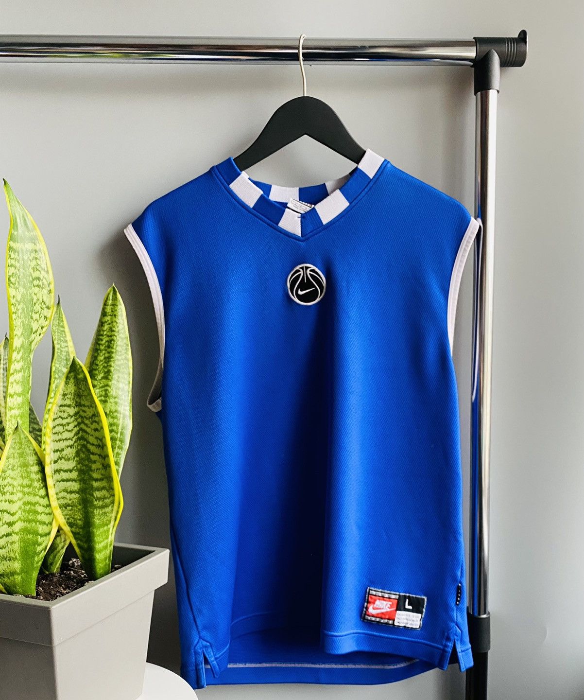 Nike × Vintage Vintage 90s Nike the “Swoosh Brand” Basketball jersey Size US L / EU 52-54 / 3 - 2 Thumbnail