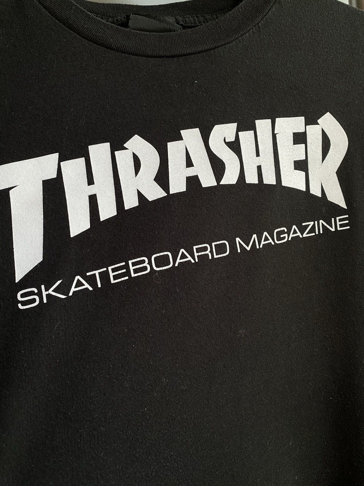 Thrasher Vintage Trasher Big Logo T Shirt Skate Tee Men’s L Black Size US L / EU 52-54 / 3 - 6 Thumbnail