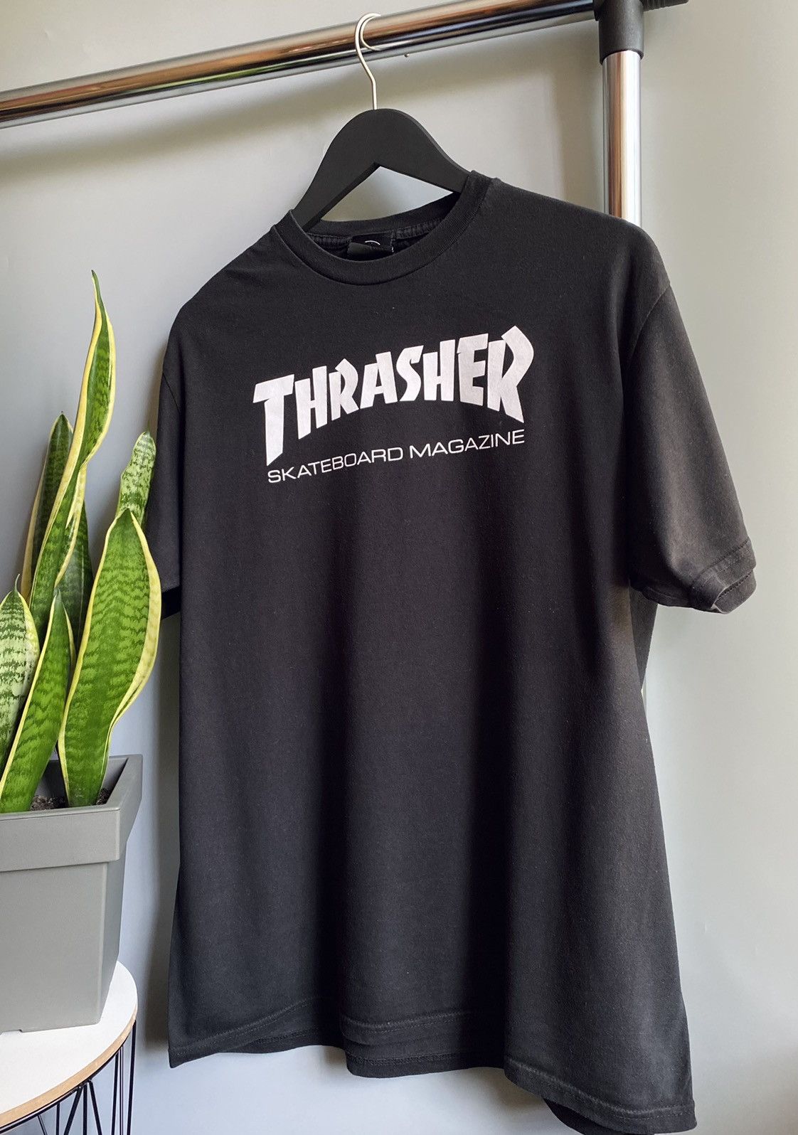 Thrasher Vintage Trasher Big Logo T Shirt Skate Tee Men’s L Black Size US L / EU 52-54 / 3 - 2 Thumbnail