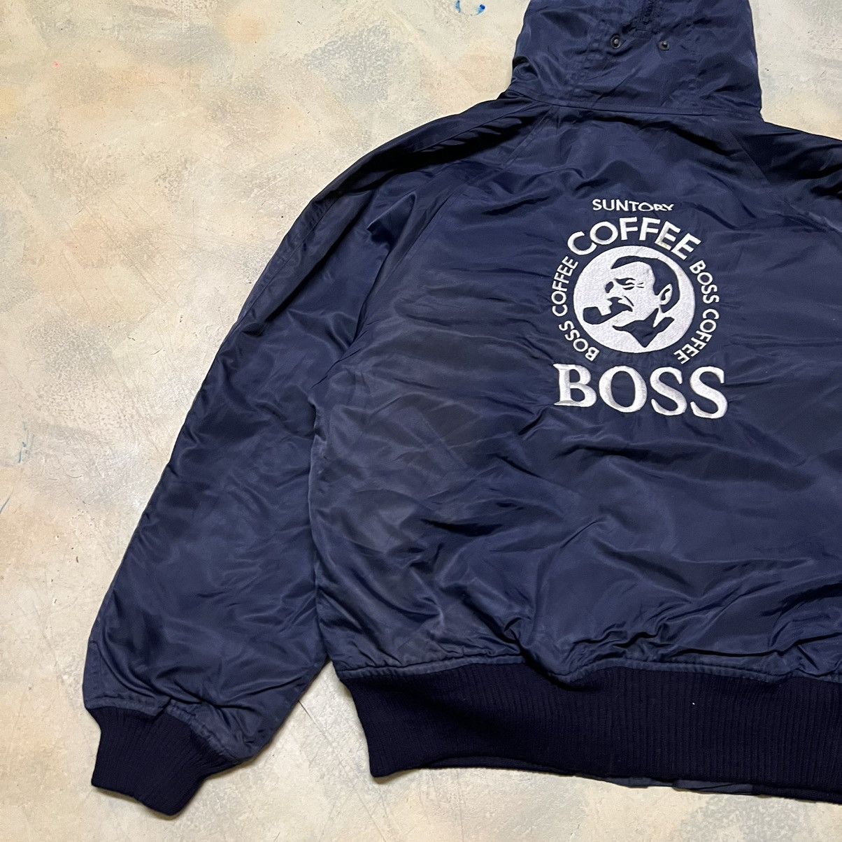 Japanese Brand Vintage Suntory Boss Coffee Bomber Jacket Size US L / EU 52-54 / 3 - 18 Thumbnail