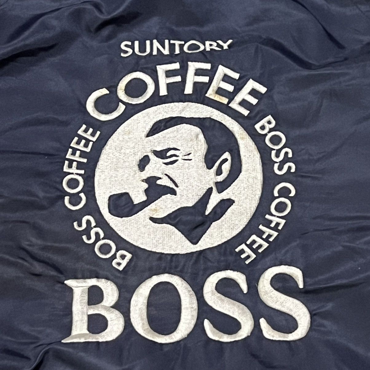 Japanese Brand Vintage Suntory Boss Coffee Bomber Jacket Size US L / EU 52-54 / 3 - 19 Thumbnail