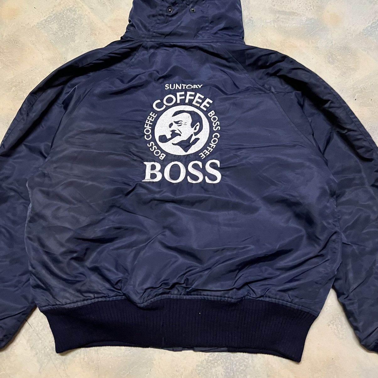 Japanese Brand Vintage Suntory Boss Coffee Bomber Jacket Size US L / EU 52-54 / 3 - 17 Thumbnail