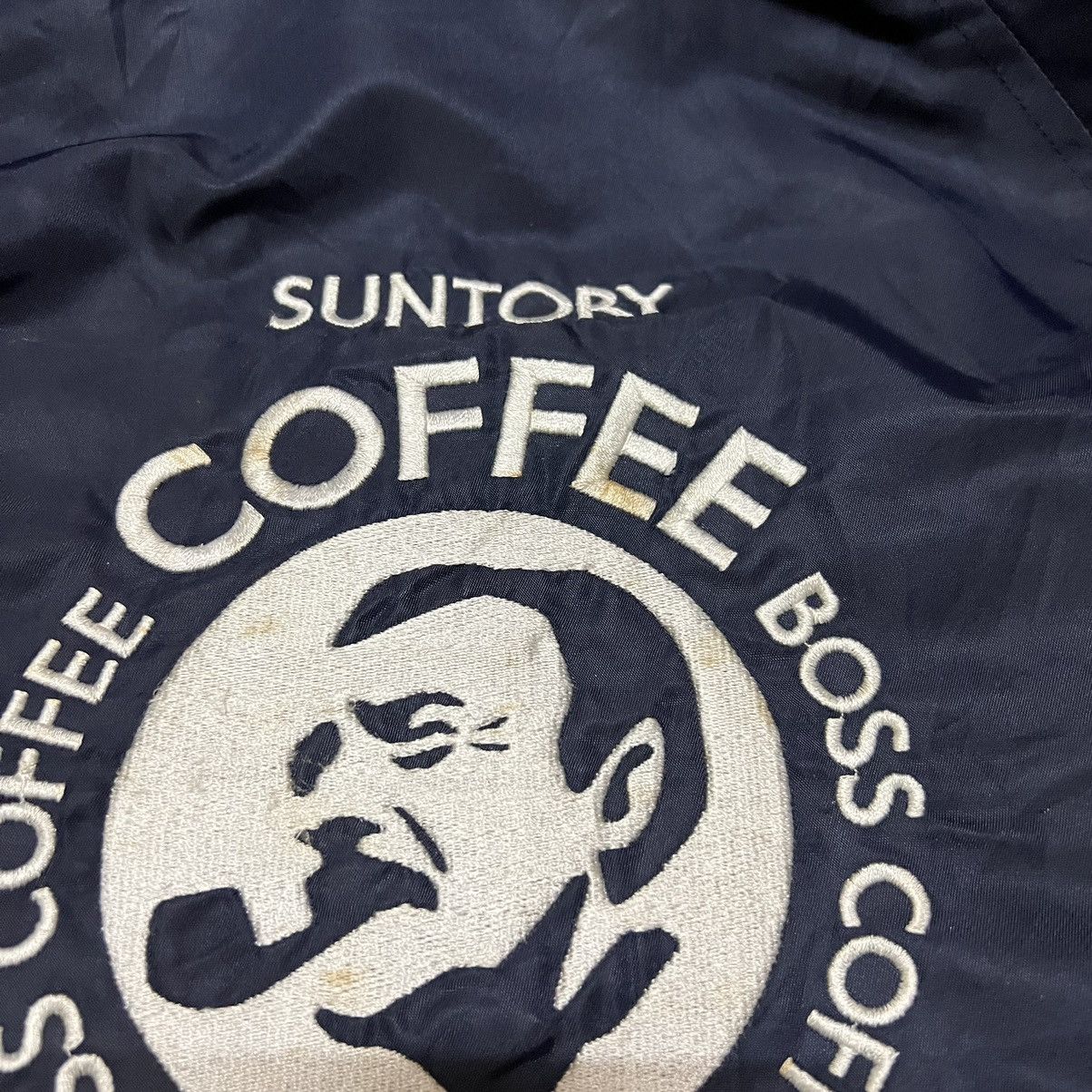 Japanese Brand Vintage Suntory Boss Coffee Bomber Jacket Size US L / EU 52-54 / 3 - 20 Thumbnail