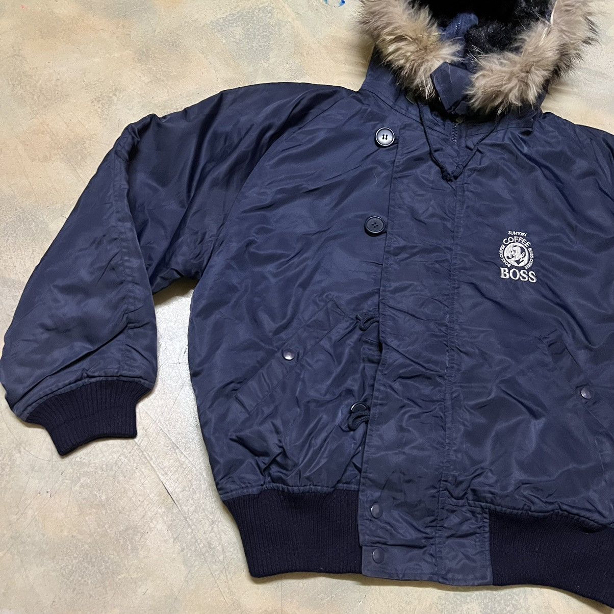 Japanese Brand Vintage Suntory Boss Coffee Bomber Jacket Size US L / EU 52-54 / 3 - 5 Thumbnail