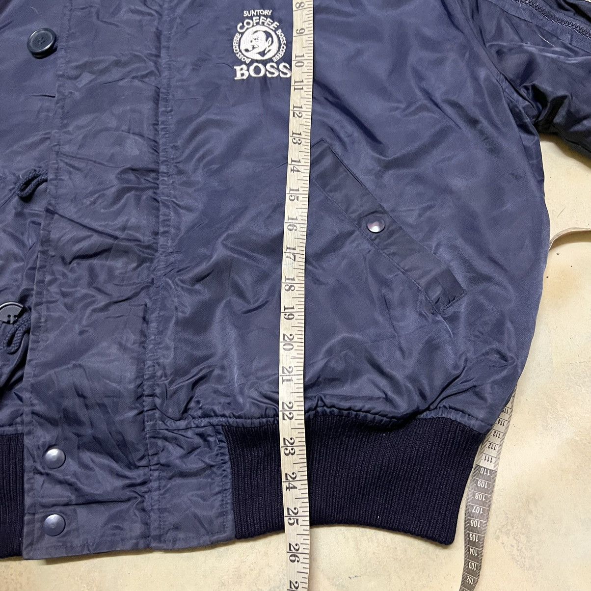 Japanese Brand Vintage Suntory Boss Coffee Bomber Jacket Size US L / EU 52-54 / 3 - 14 Thumbnail