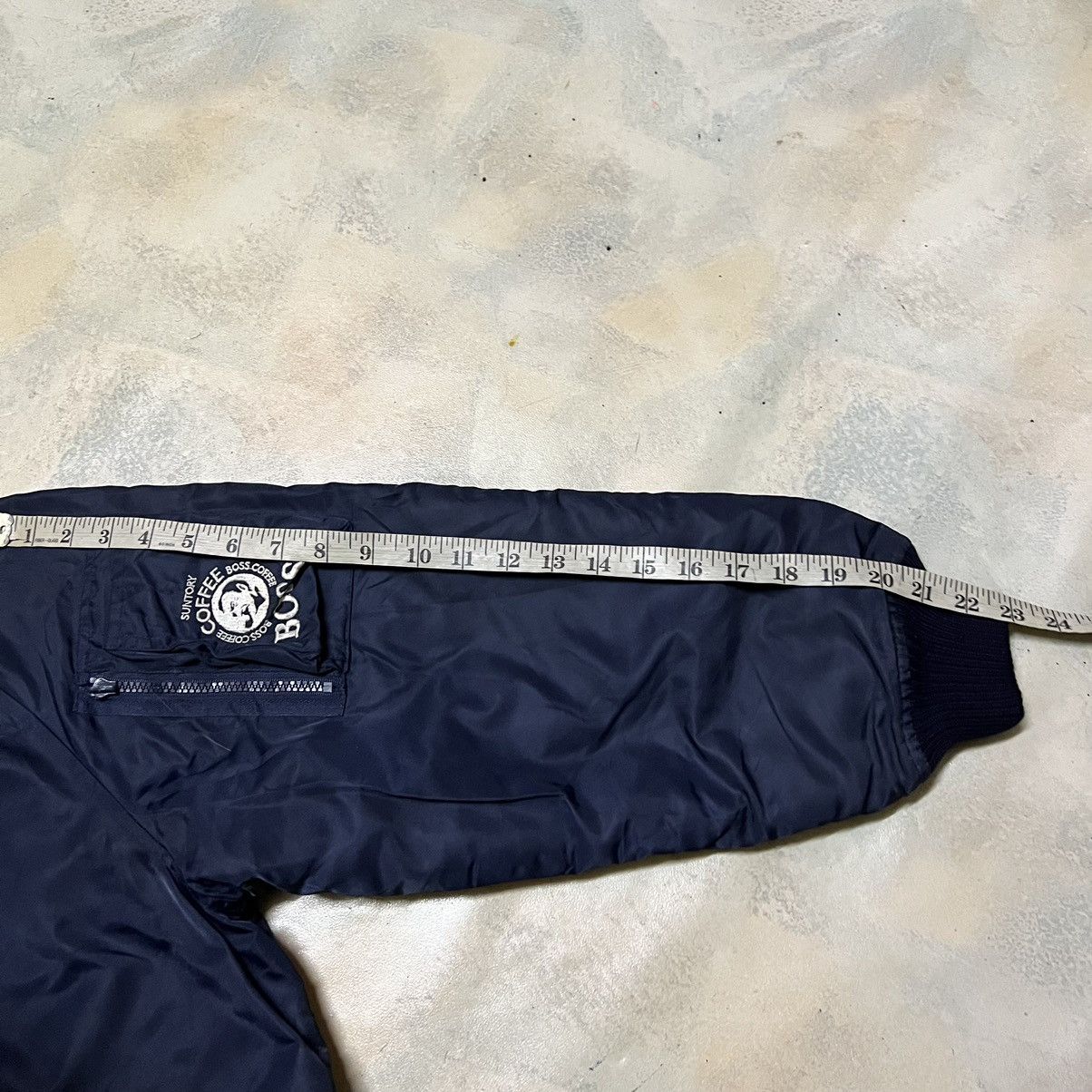 Japanese Brand Vintage Suntory Boss Coffee Bomber Jacket Size US L / EU 52-54 / 3 - 15 Thumbnail
