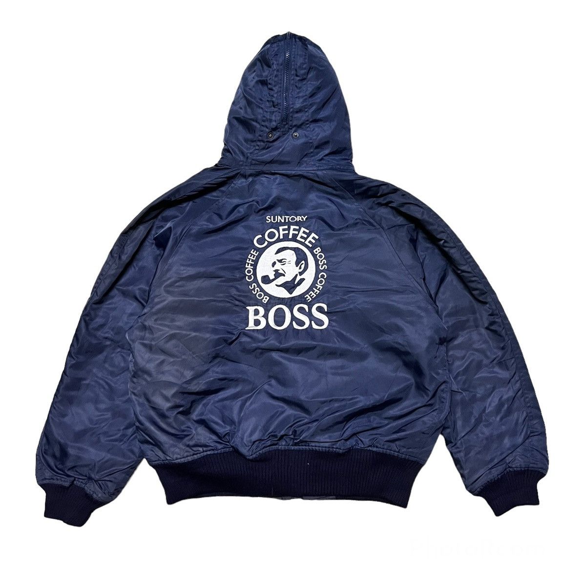 Vintage Suntory Boss Coffee Bomber Jacket