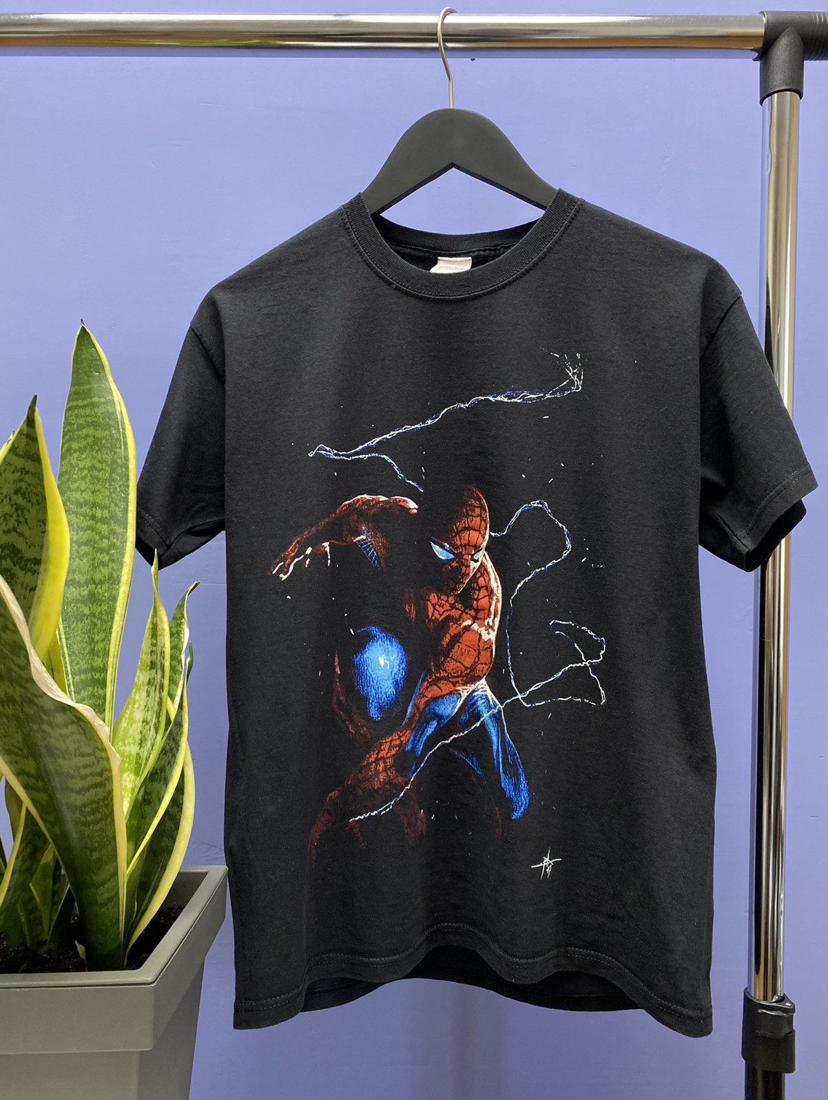 Spiderman Marvel Comics T Shirt Movie Men’s M Black