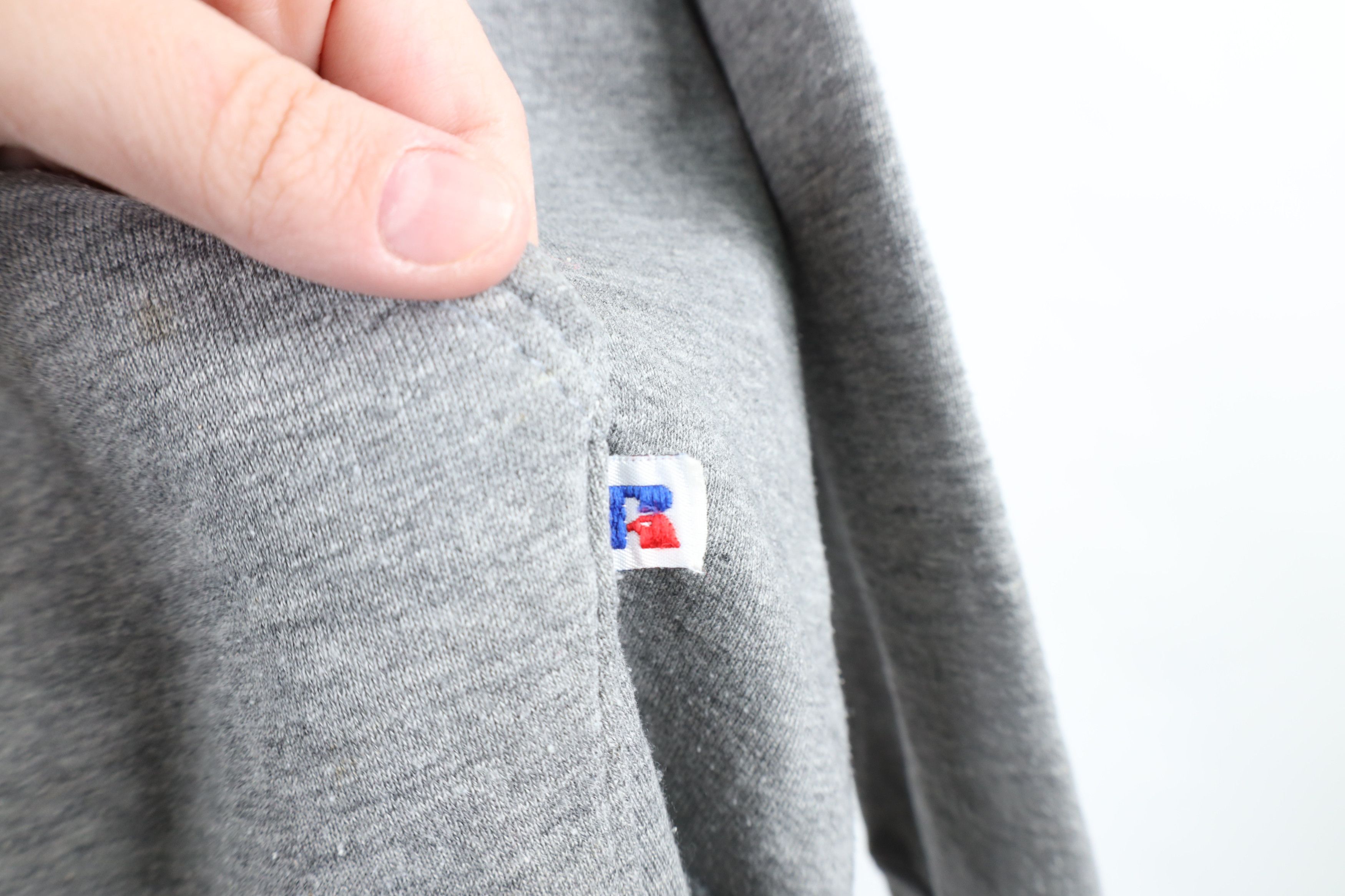 Russell Athletic × Vintage Vintage 80s Russell Athletic Triblend Hoodie Sweatshirt USA Size US M / EU 48-50 / 2 - 8 Thumbnail