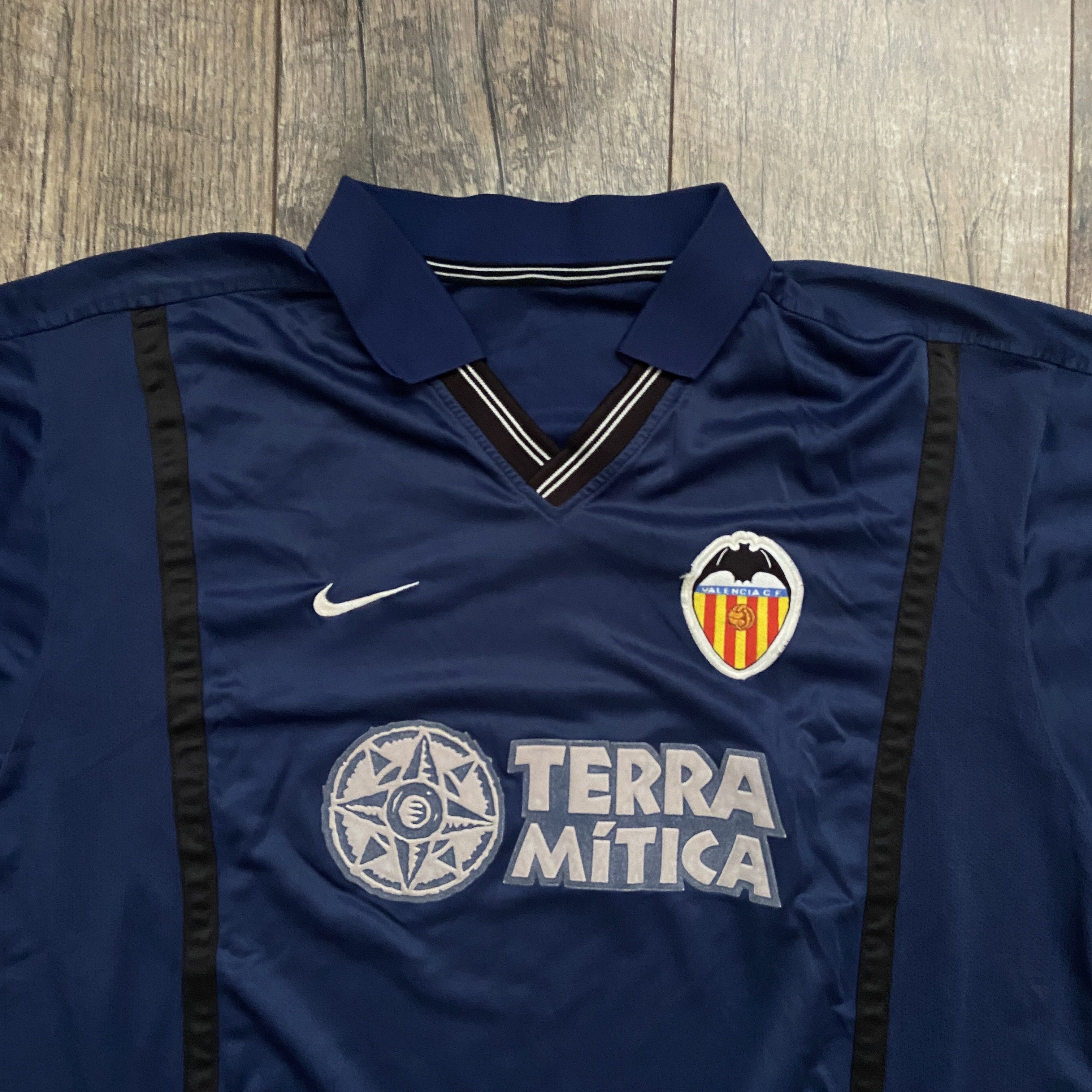 Nike 2000 Nike Valencia FC Away Soccer Jersey Size US L / EU 52-54 / 3 - 2 Thumbnail