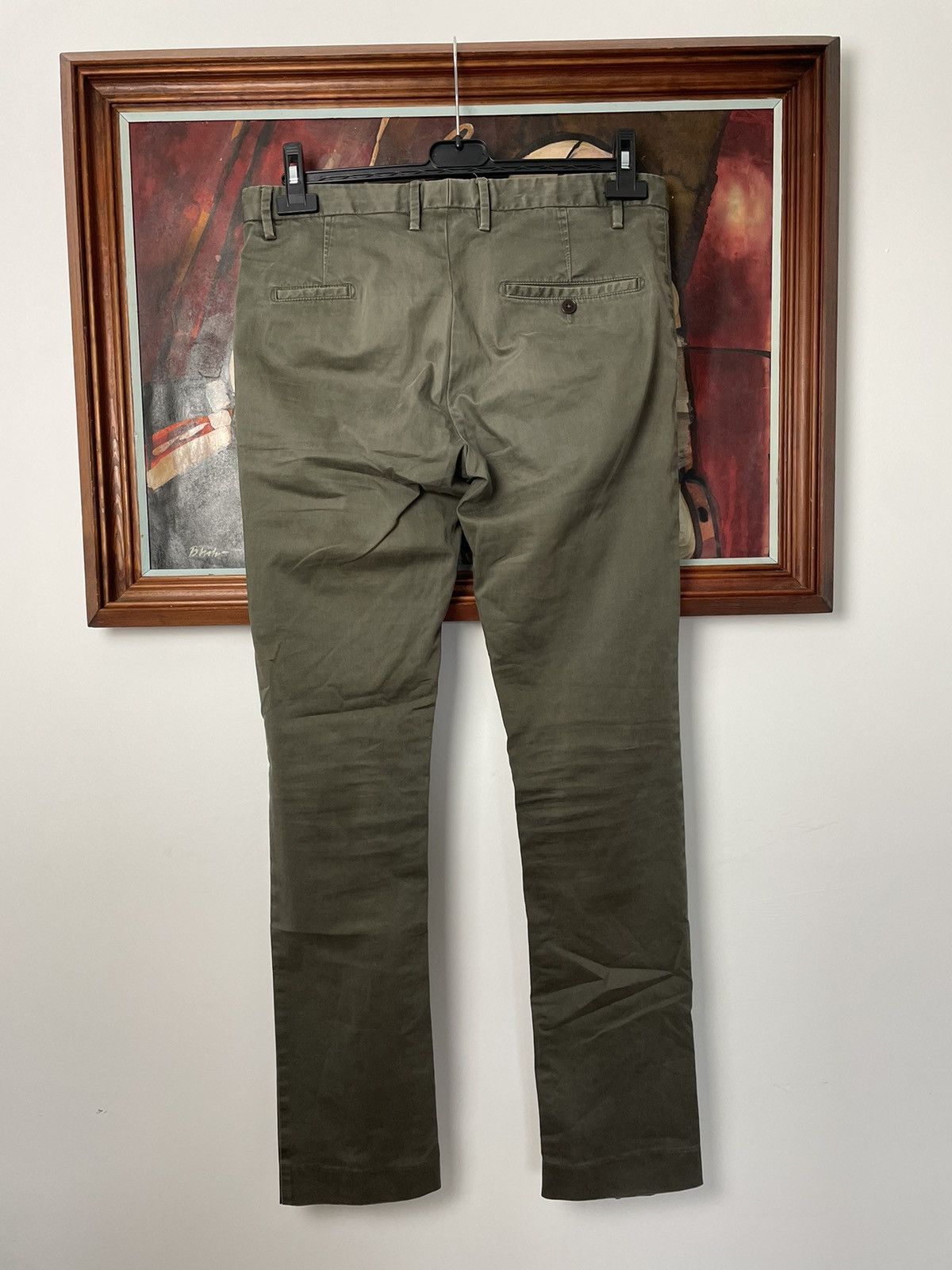 Acne Studios Acne Studios Olive Slim Fit Chino Pants Designer Streetwear Size US 34 / EU 50 - 2 Thumbnail