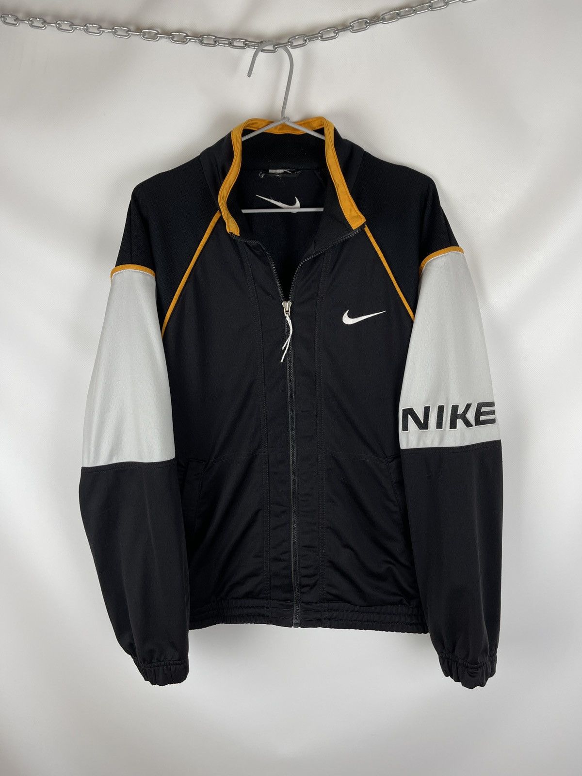 Nike Nike vintage 90s logo swoosh embroidered track top jacket Size US M / EU 48-50 / 2 - 1 Thumbnail