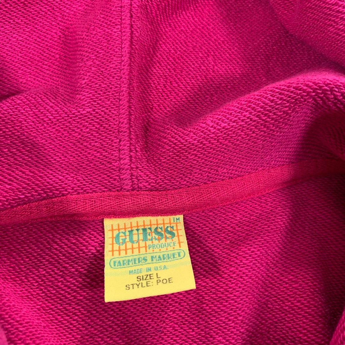 Guess Sean Wotherspoon Guess Farmers Market Pink & Yellow Hoodie Size US L / EU 52-54 / 3 - 4 Thumbnail