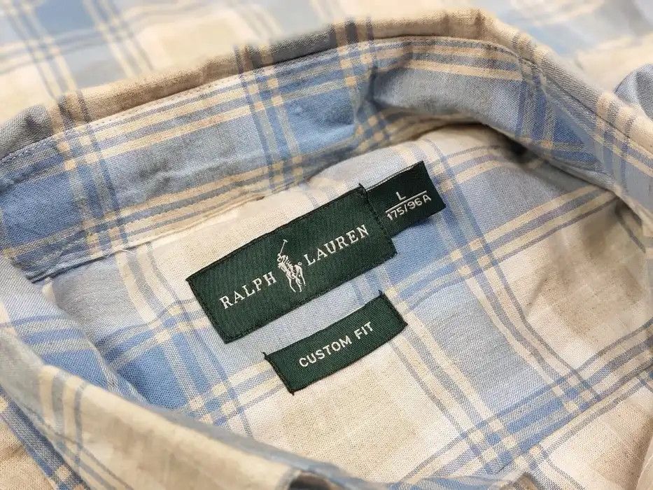 Ralph Lauren Lauren Ralph Lauren Checkered Cotton Logo men's Shirt Size US L / EU 52-54 / 3 - 9 Thumbnail