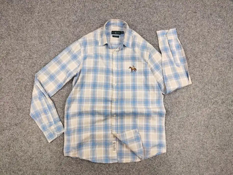 Ralph Lauren Lauren Ralph Lauren Checkered Cotton Logo men's Shirt Size US L / EU 52-54 / 3 - 5 Thumbnail