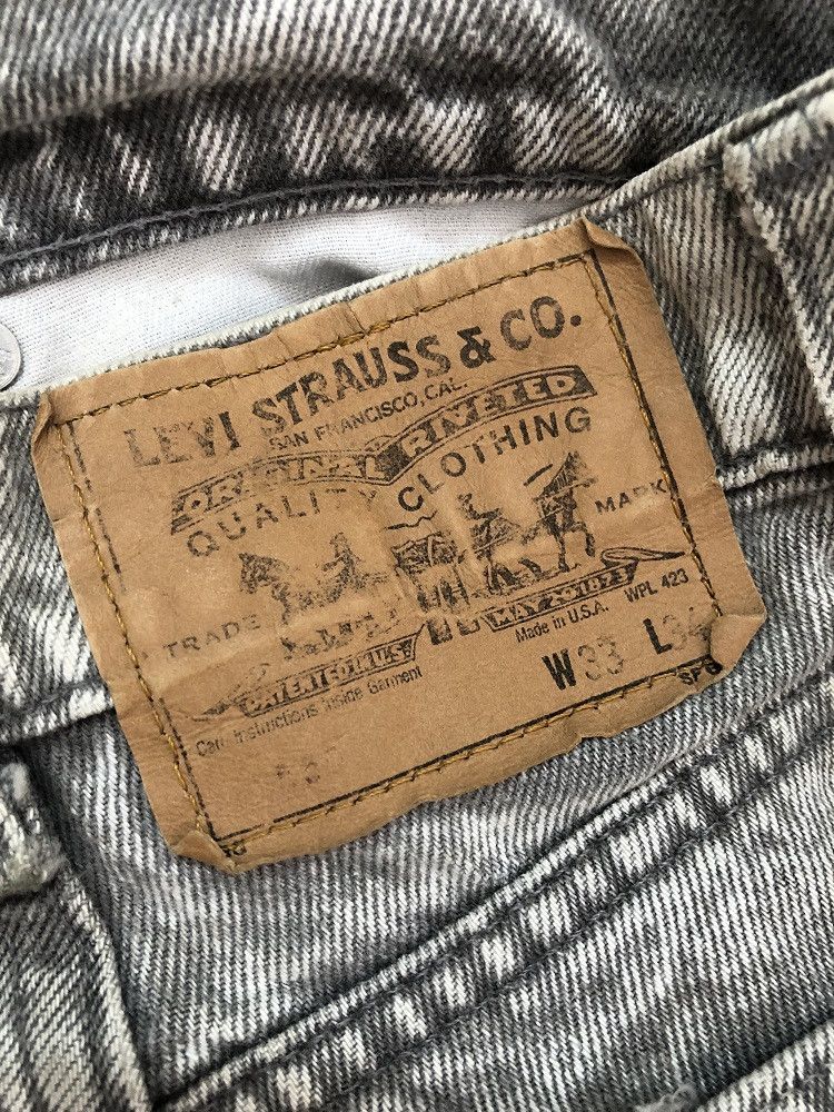Levi's × Vintage Vintage 80s Levi's 550 Black Tab Usa Acid Wash Denim Jeans Size US 32 / EU 48 - 19 Thumbnail