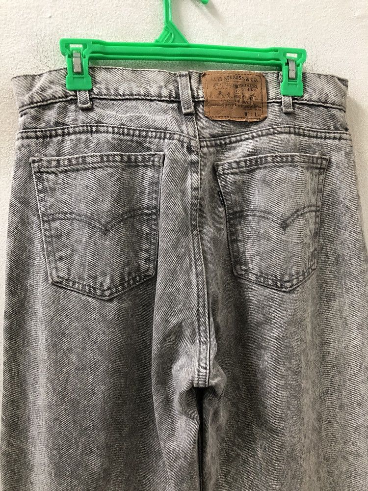 Levi's × Vintage Vintage 80s Levi's 550 Black Tab Usa Acid Wash Denim Jeans Size US 32 / EU 48 - 9 Thumbnail