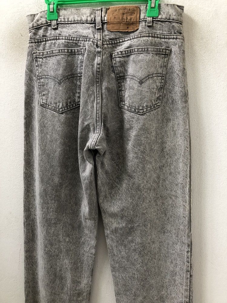 Levi's × Vintage Vintage 80s Levi's 550 Black Tab Usa Acid Wash Denim Jeans Size US 32 / EU 48 - 11 Thumbnail