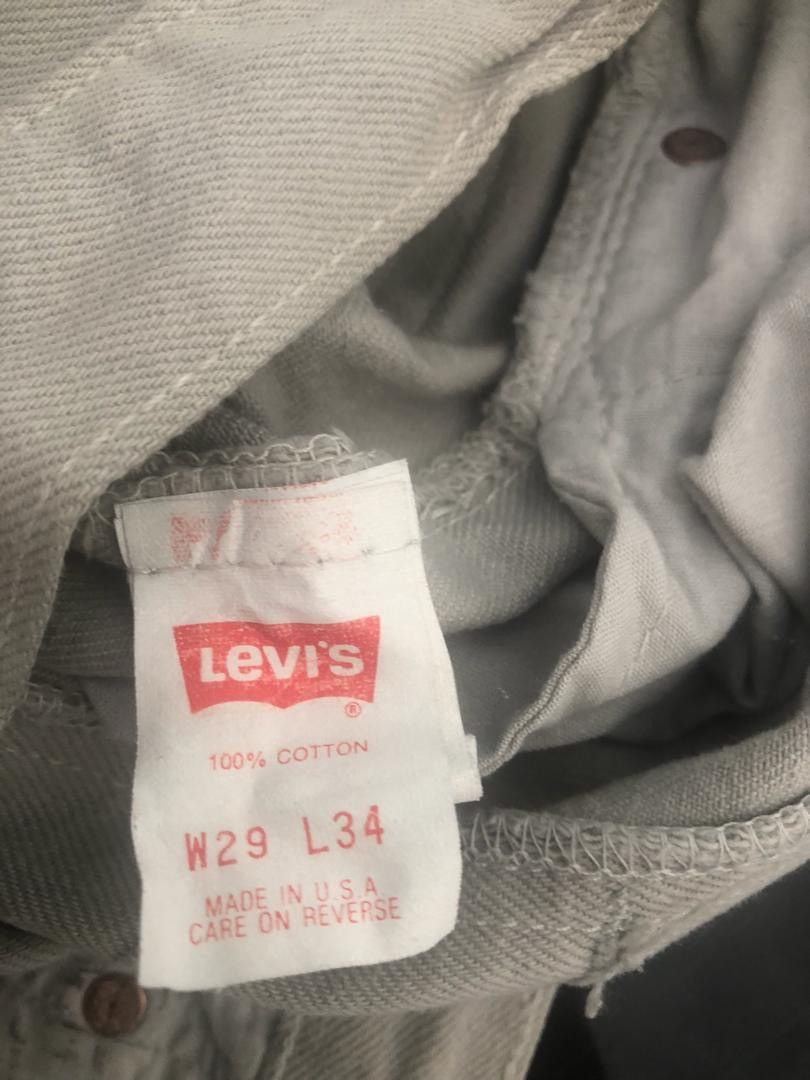 Vintage 80s 90s Levi’s 501 Made in Usa Grey Denim