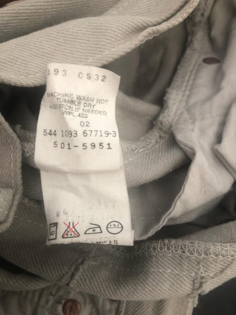 Vintage 80s 90s Levi’s 501 Made in Usa Grey Denim