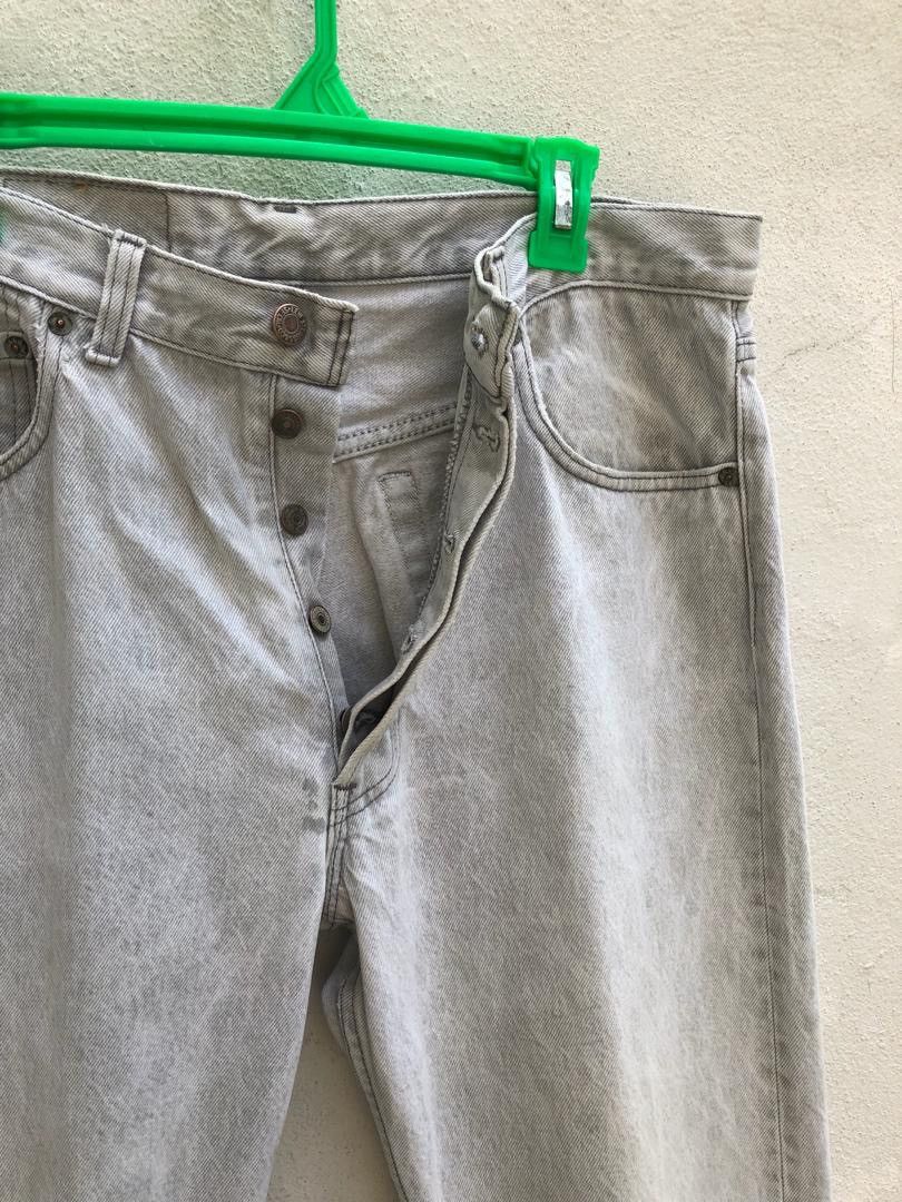 Levi's × Vintage 🔥The Iconic 80s Levi's 501 Usa Acid Wash Denim Jeans Size US 35 - 4 Thumbnail